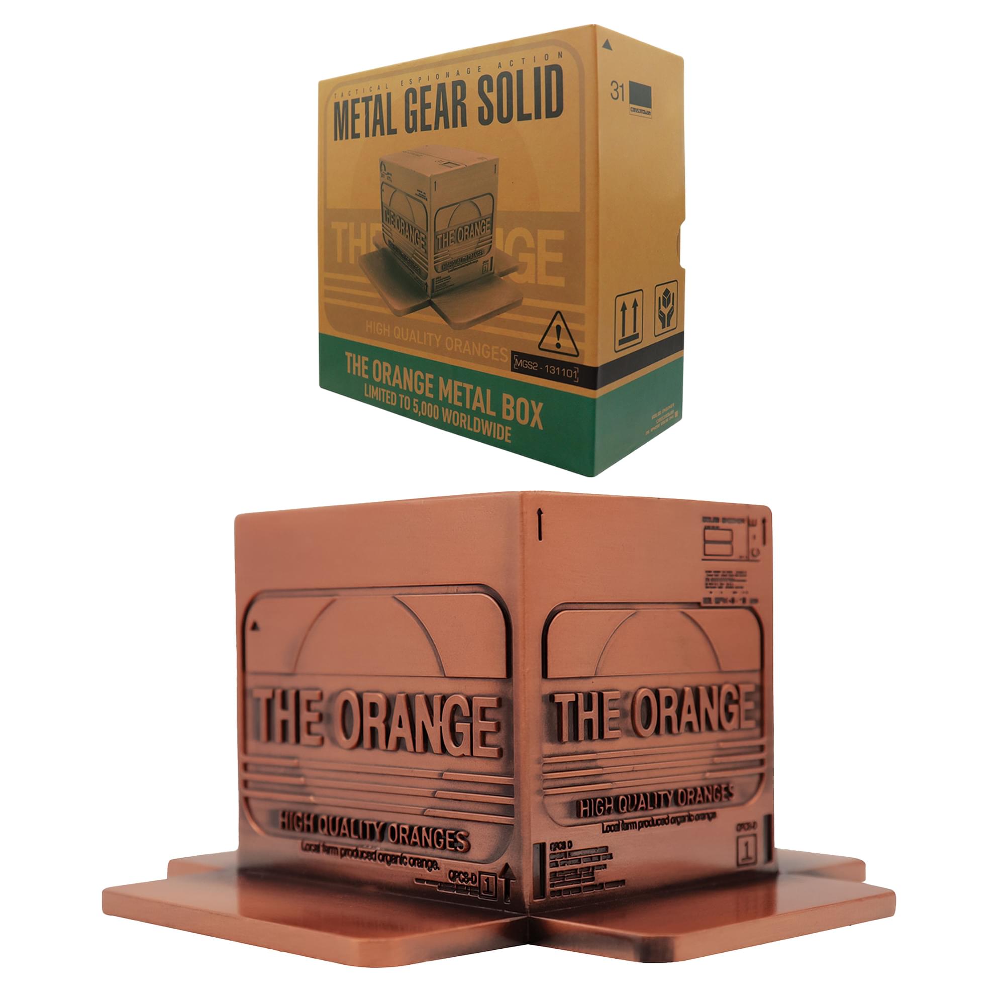 MGS2 LE Antique Gold Plated Cardboard Box Replica