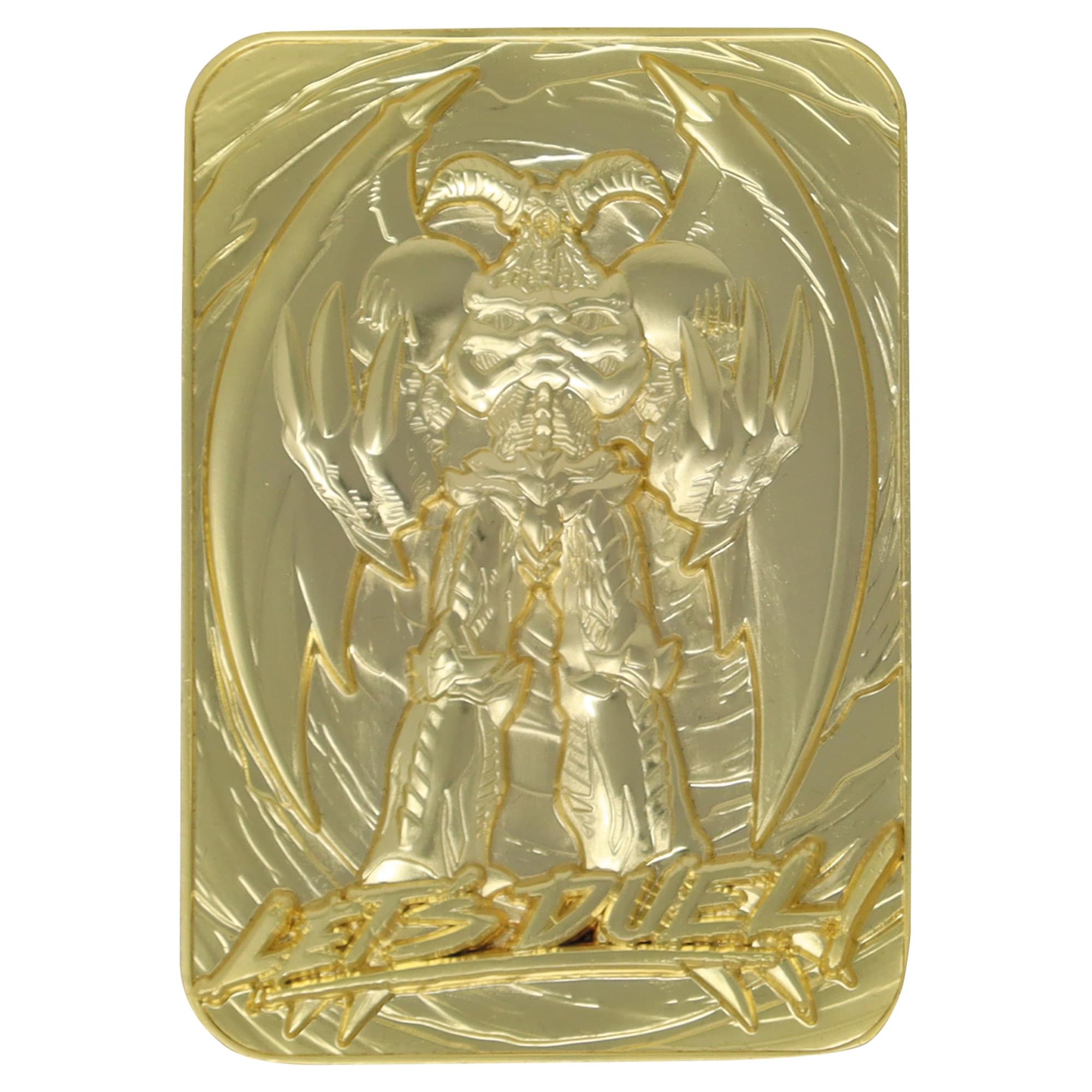Yu-Gi-Oh! Limited Edition 24K Gold Plated Summoned Skull Metal Card