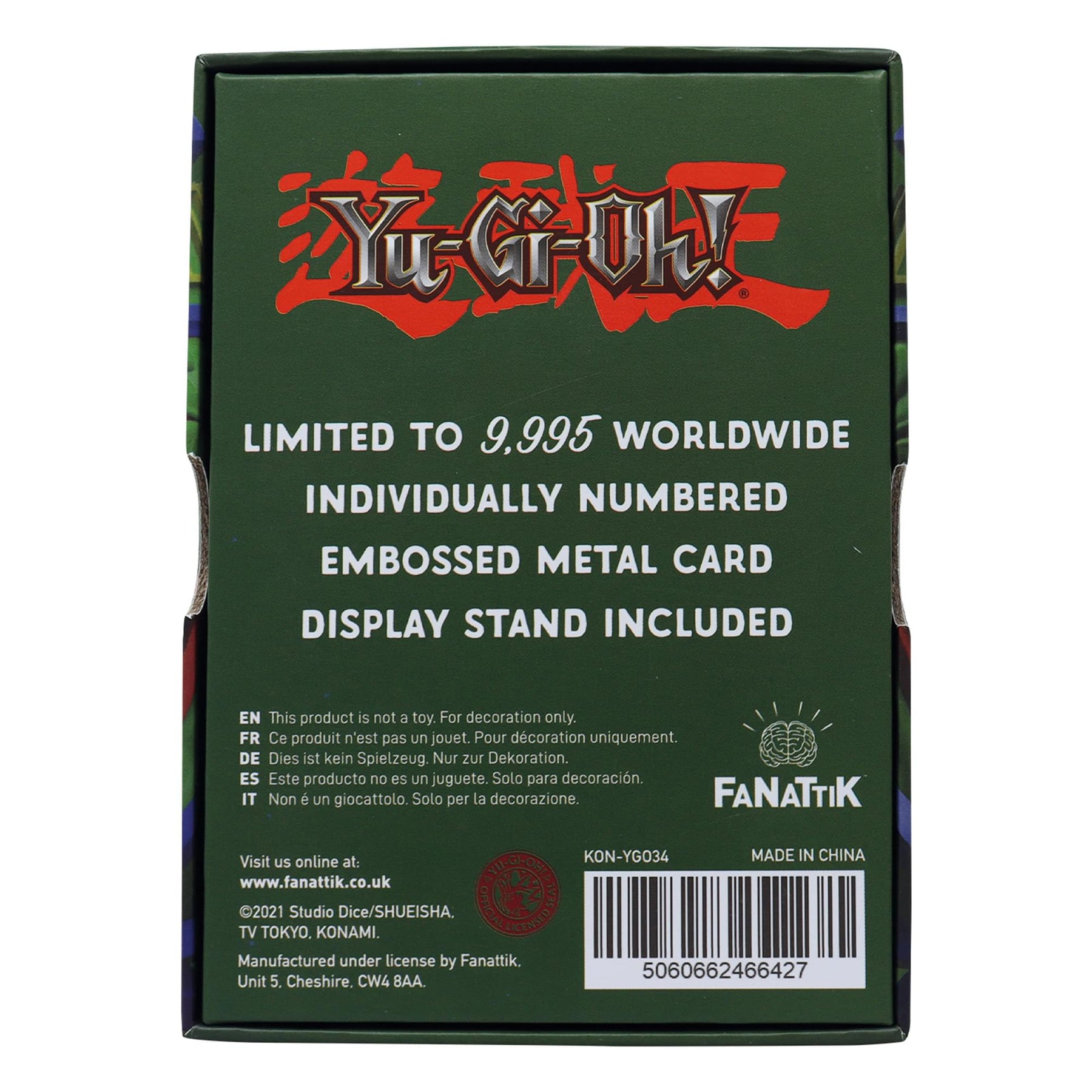 Yu-Gi-Oh! Limited Edition Pot of Greed Metal Card