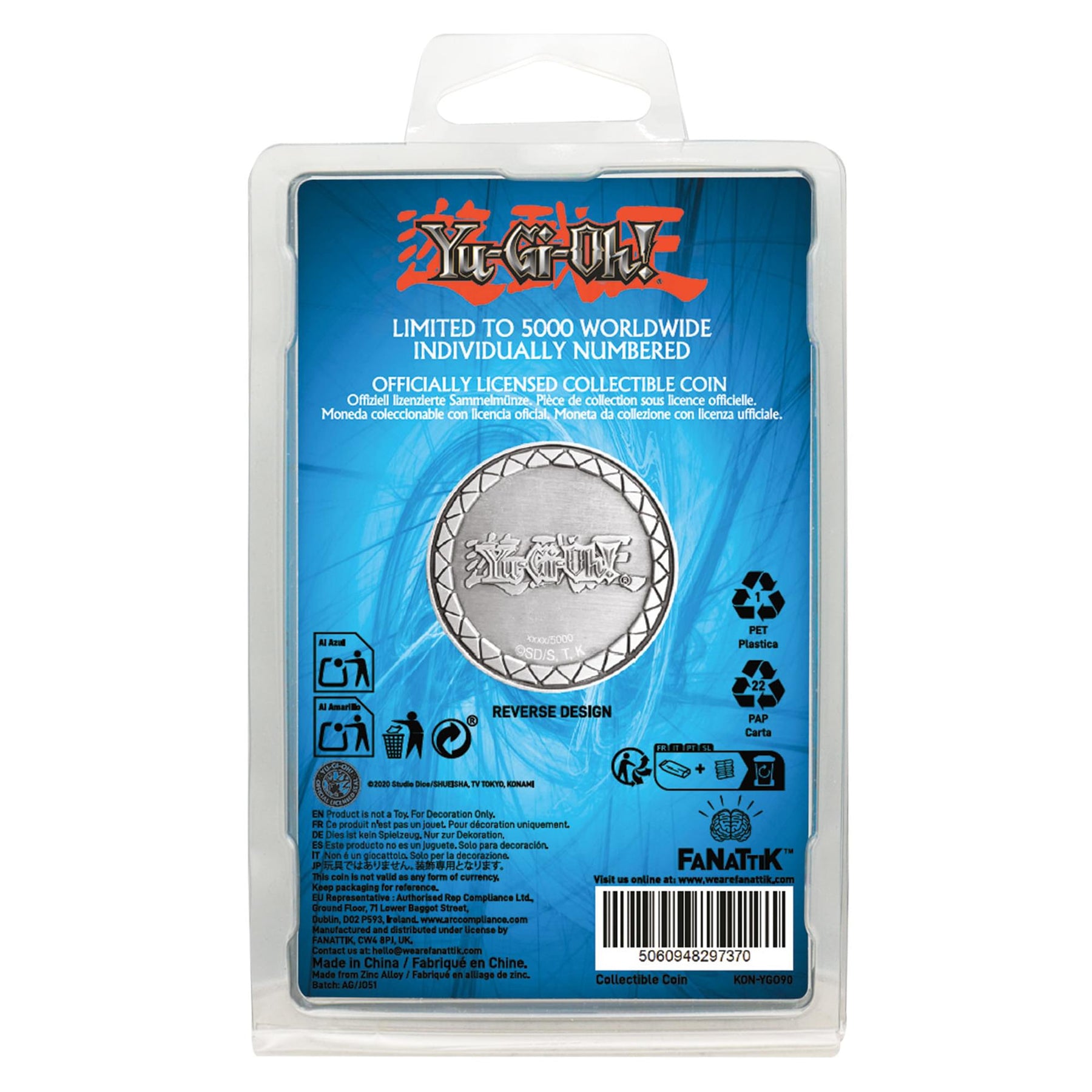 Yu-Gi-Oh! Blue-Eyes White Dragon Replica Coin