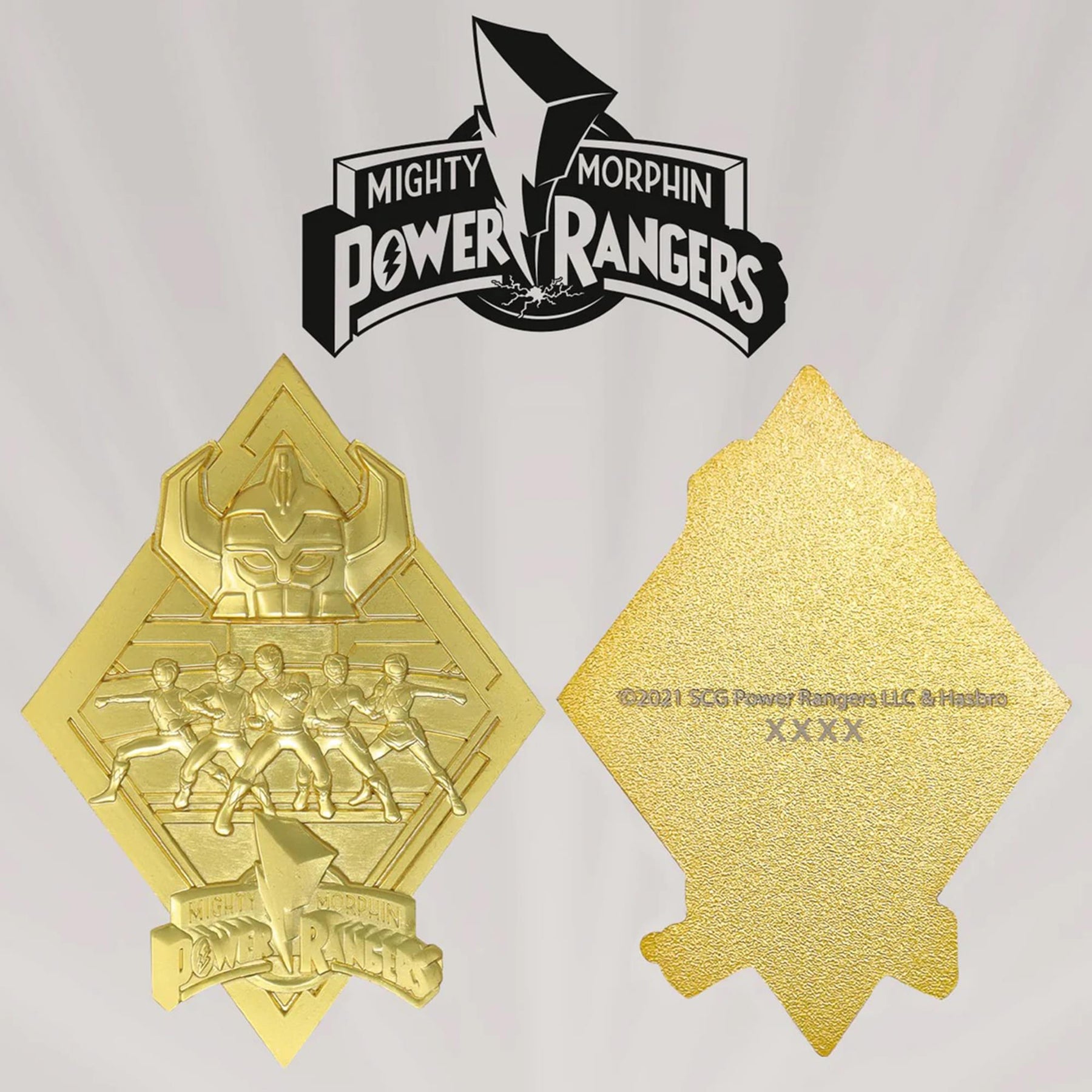 Power Rangers Limited Edition 24k Gold Plated Medallion