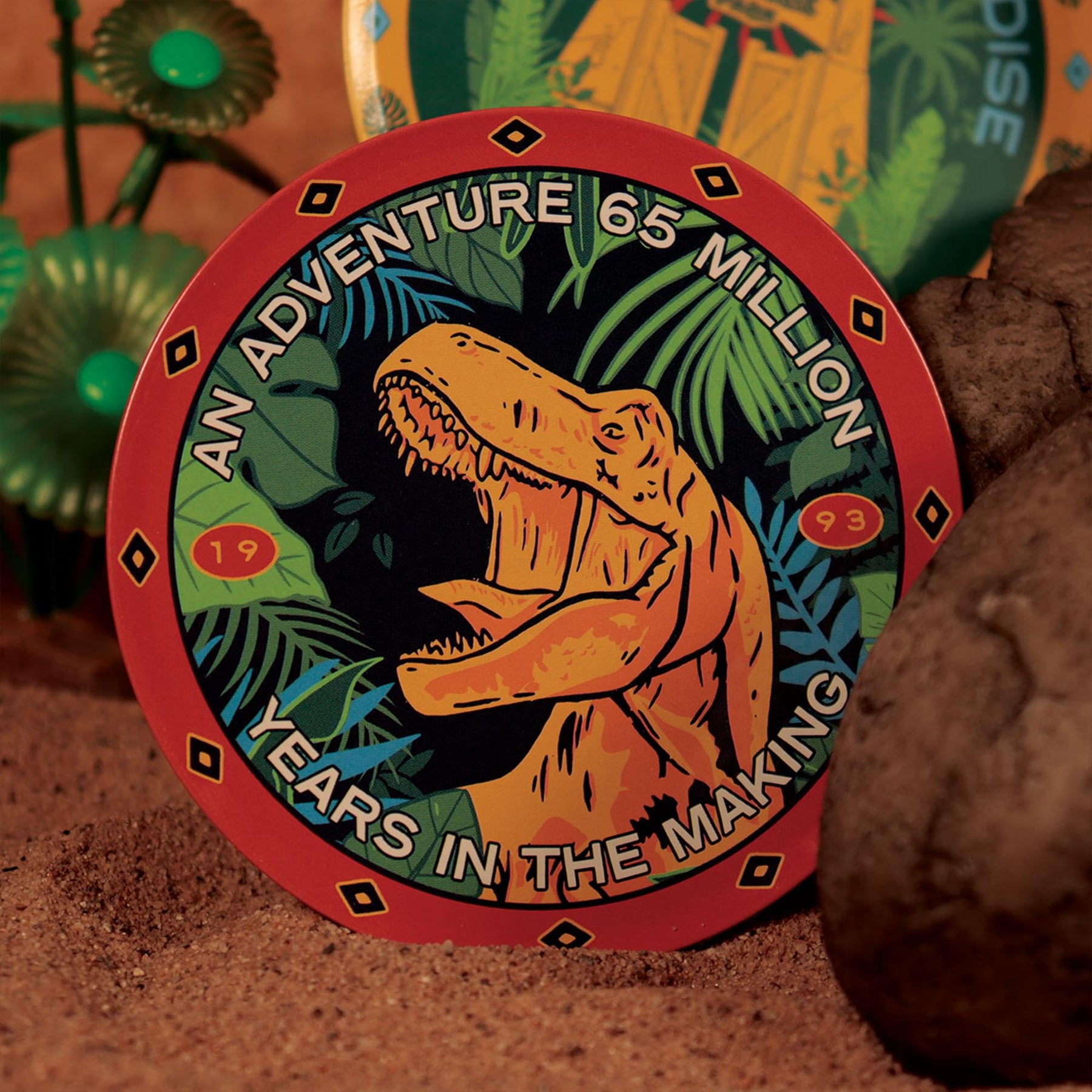 Jurassic Park 4-Piece Printed Drink Coaster Set
