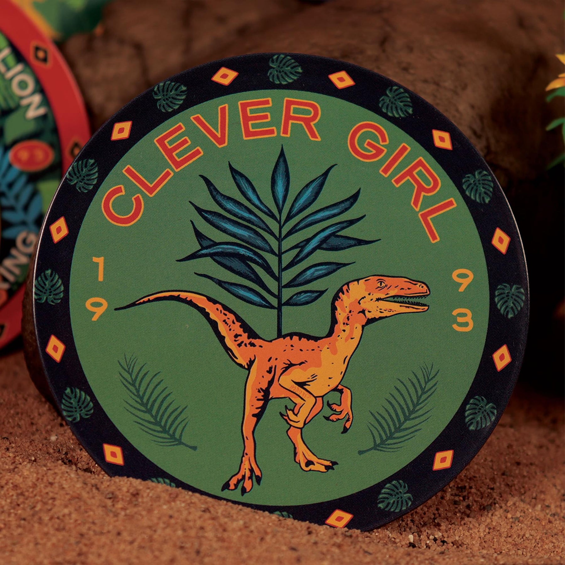 Jurassic Park 4-Piece Printed Drink Coaster Set