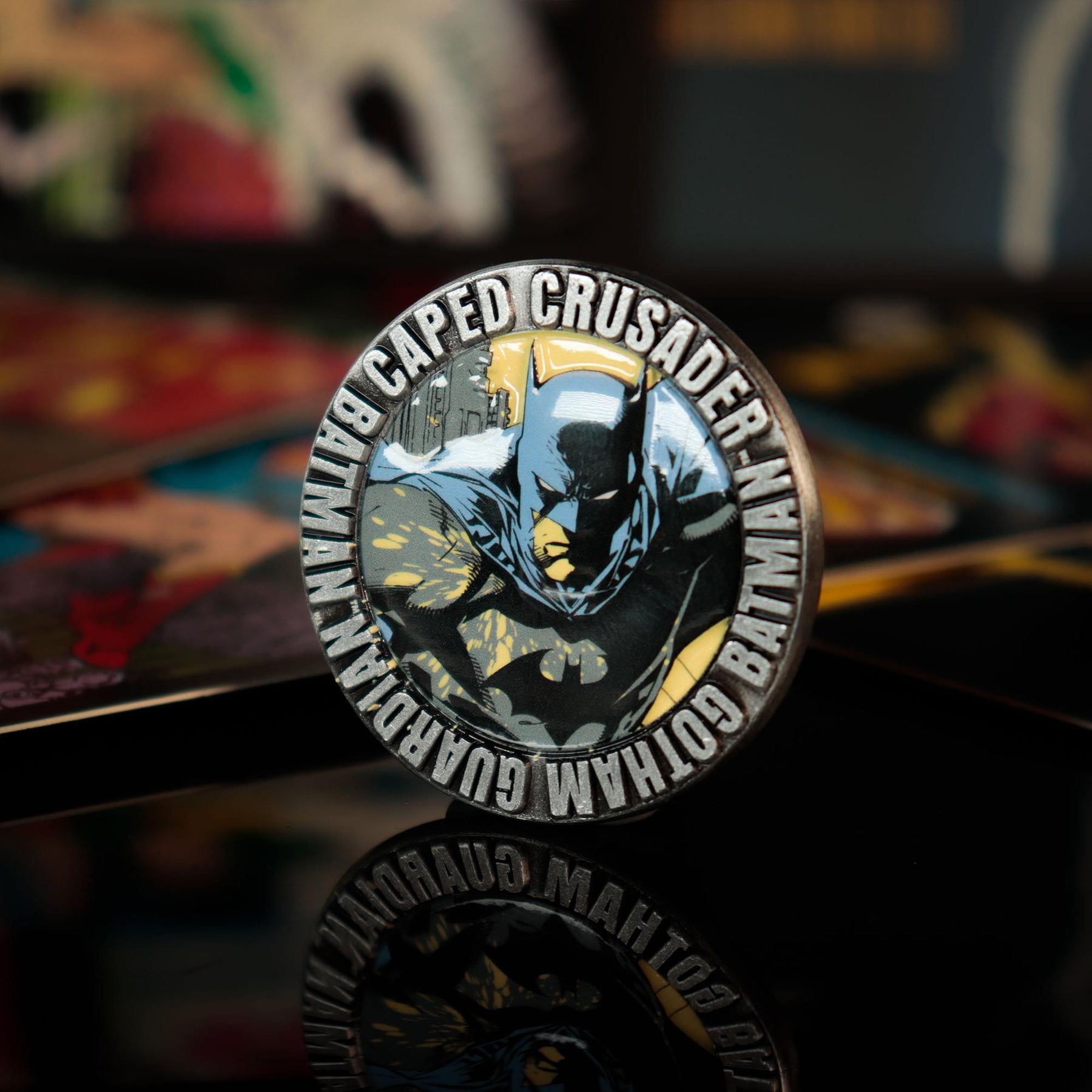 DC Batman Caped Crusader Boomerang Replica Coin