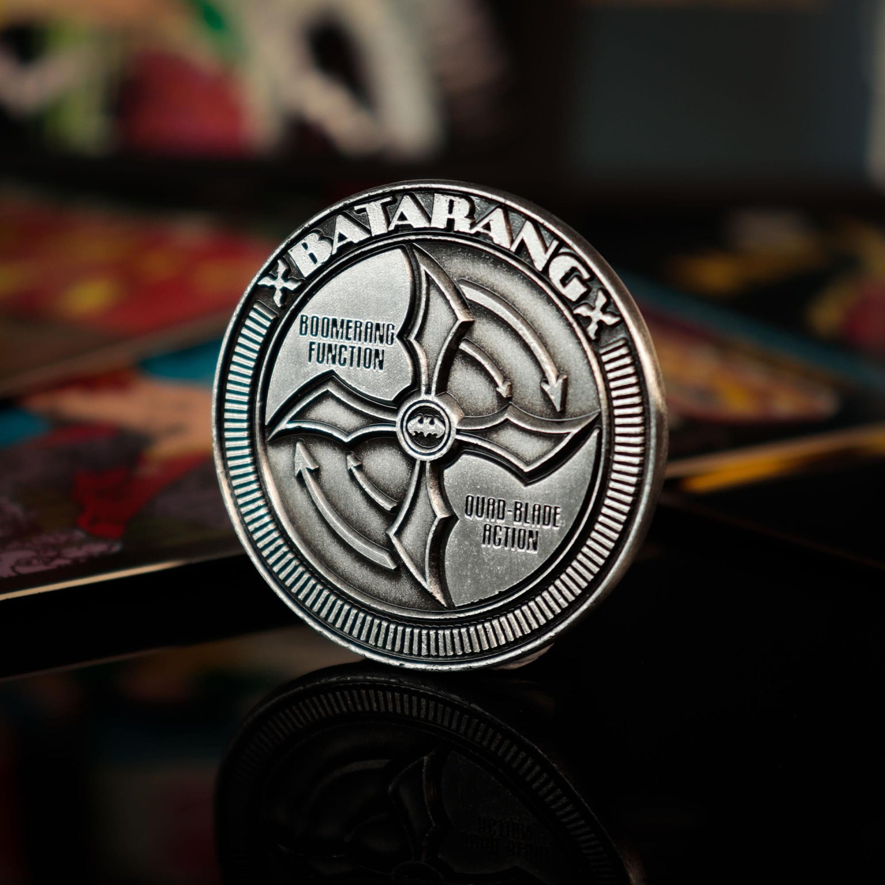 DC Batman Caped Crusader Boomerang Replica Coin