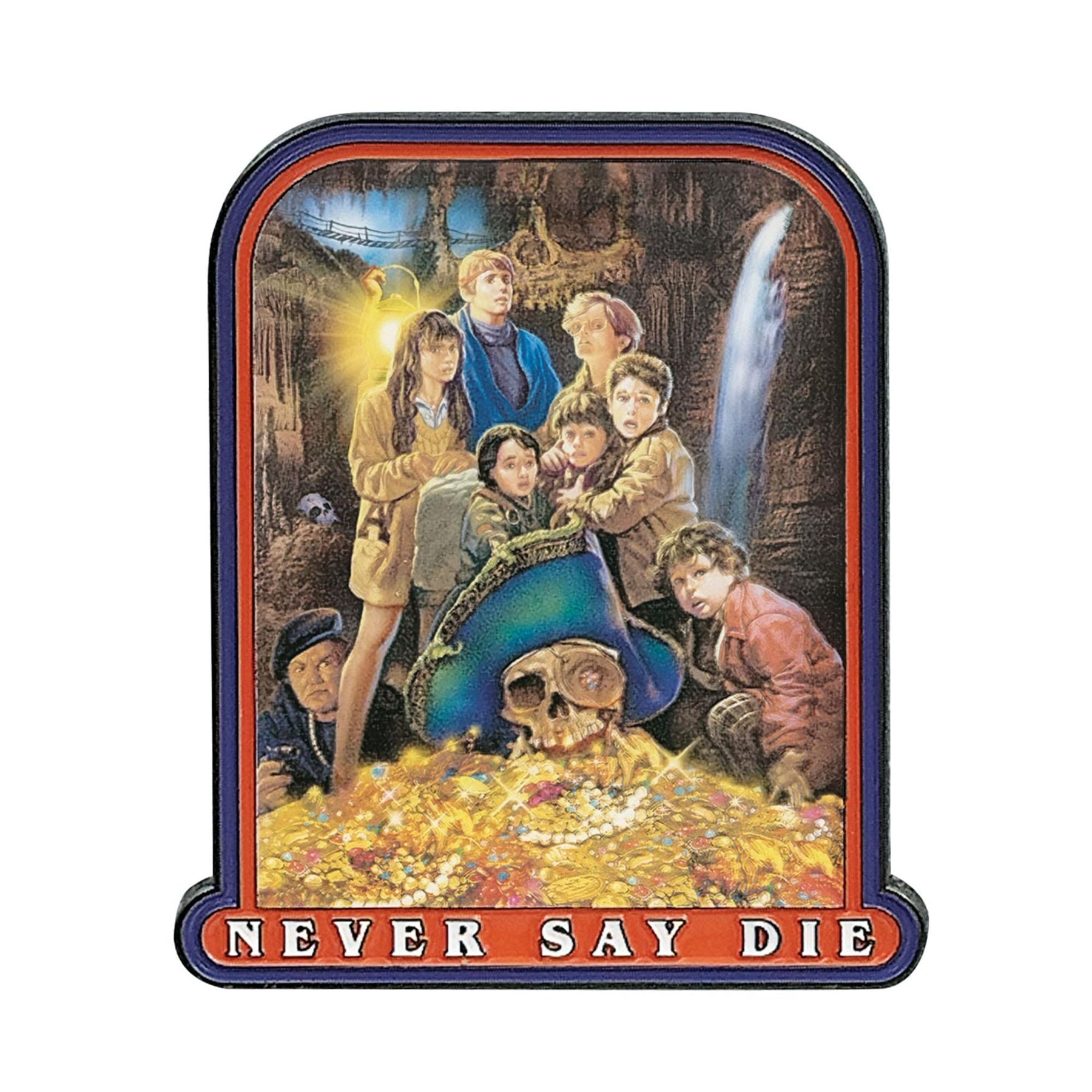The Goonies 40th Anniversary Never Say Die Pin Badge