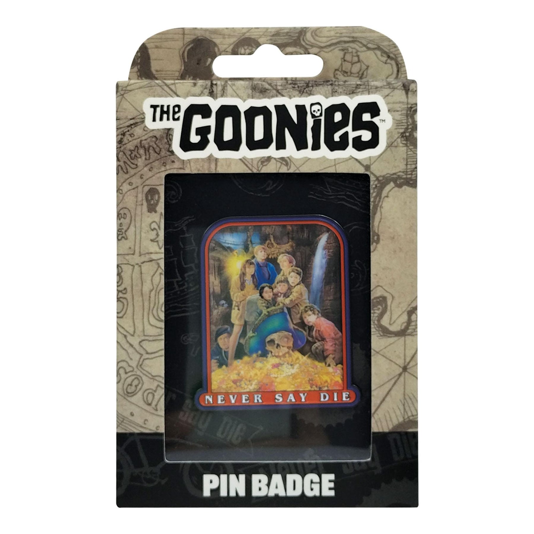 The Goonies 40th Anniversary Never Say Die Pin Badge