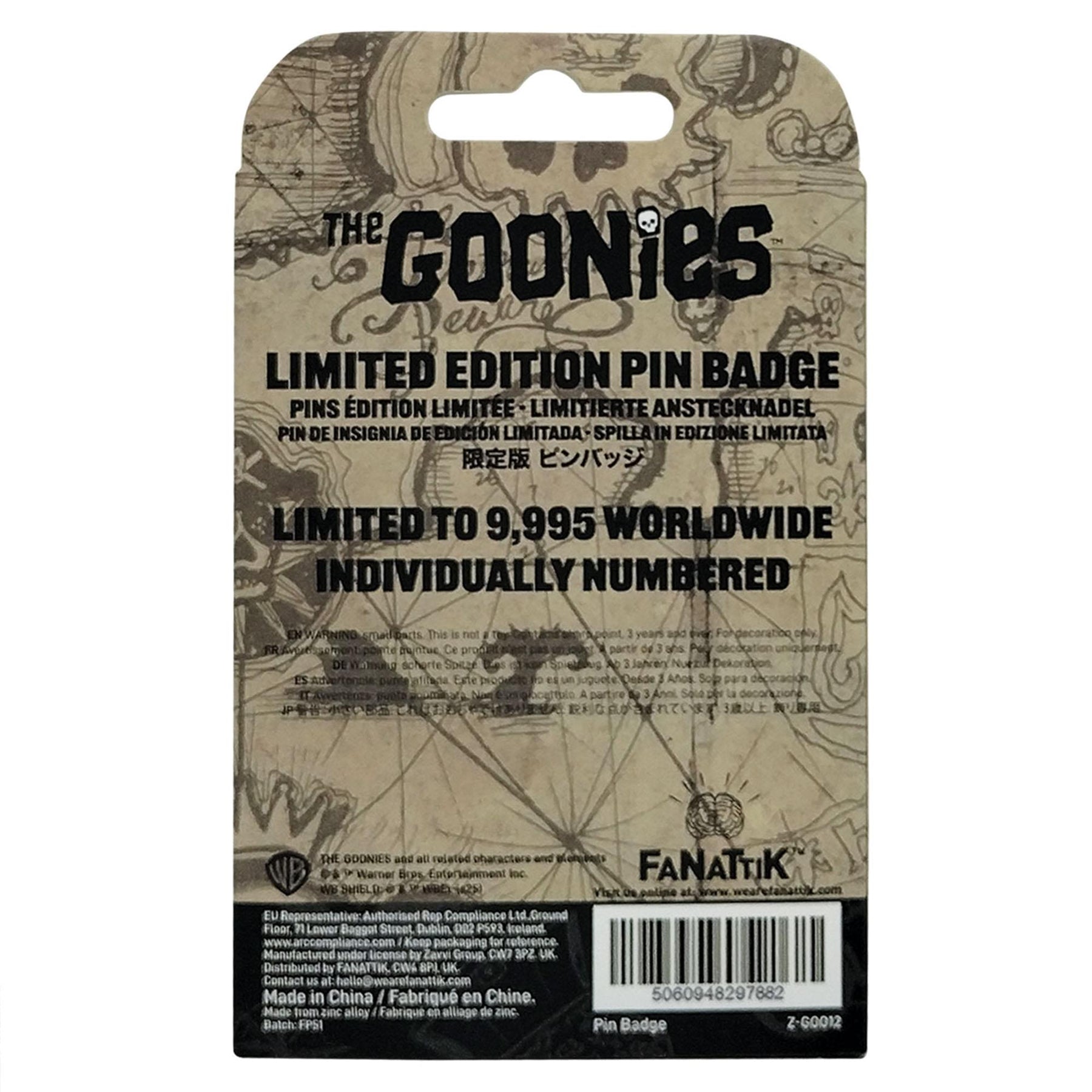 The Goonies 40th Anniversary Never Say Die Pin Badge