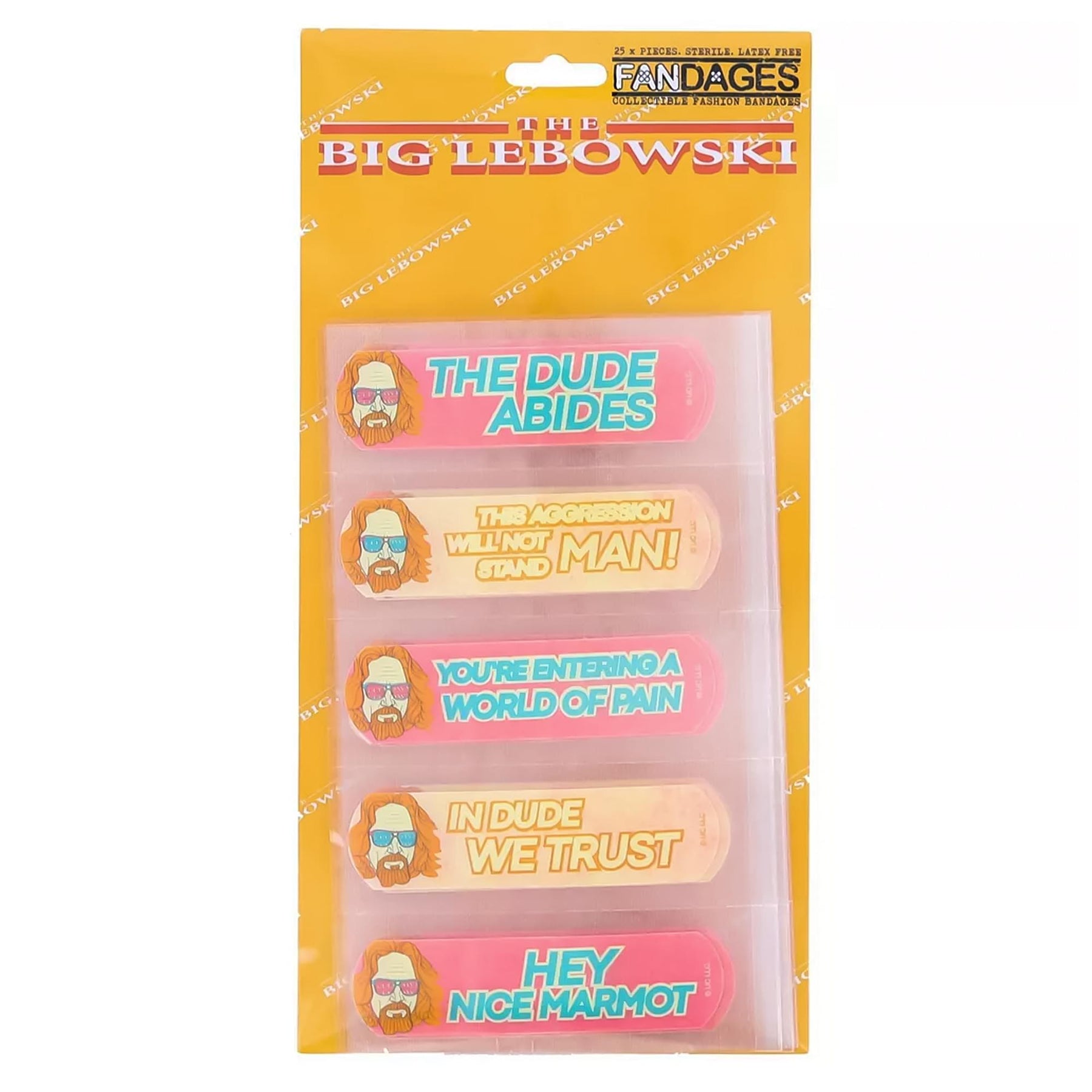 The Big Lebowski Fandages Collectible Fashion Bandages | 25 Pieces