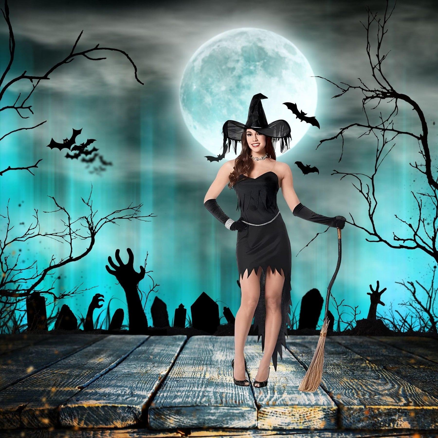 Adult Rhinestone Witch Costume