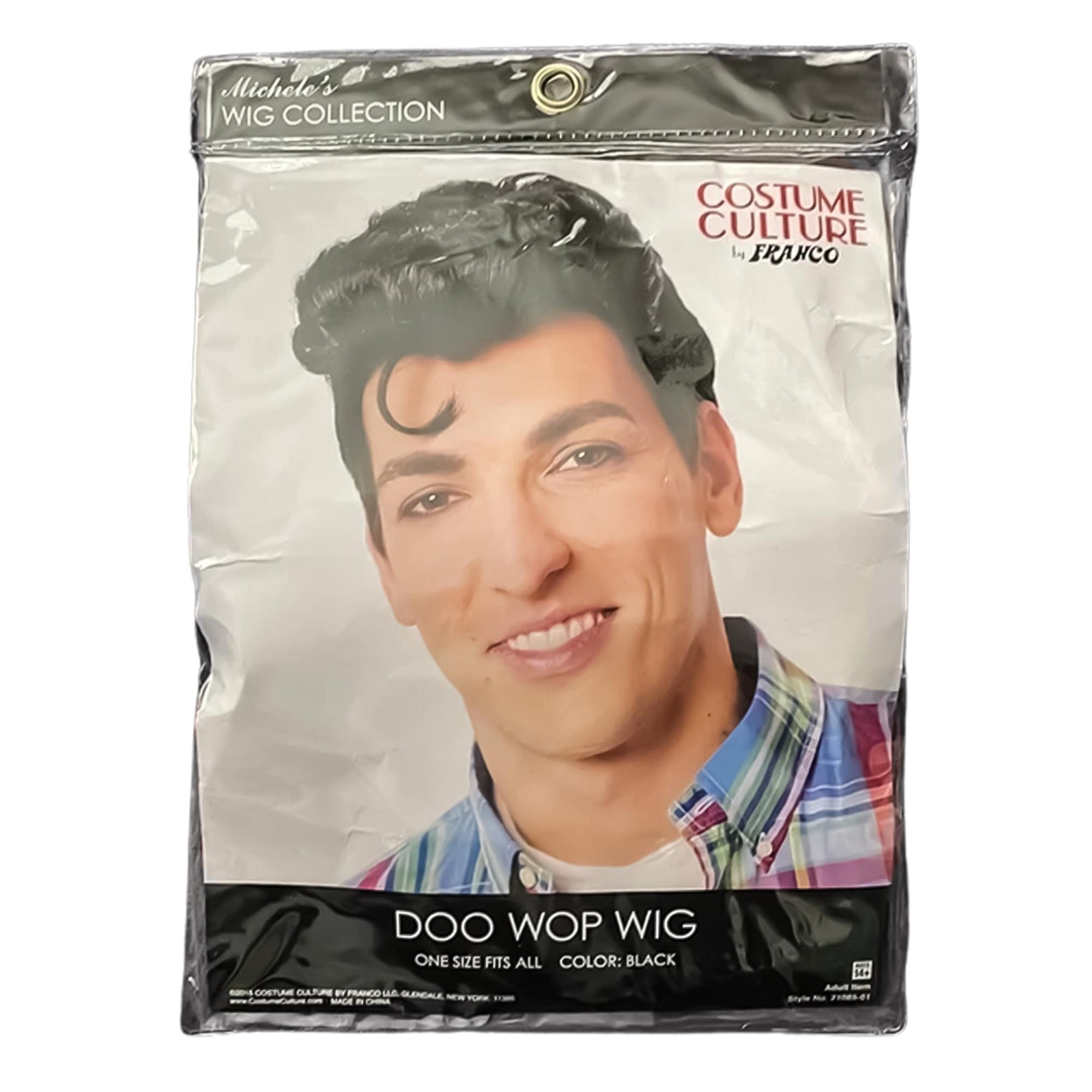 Doo Wop Men's Costume Wig - Black