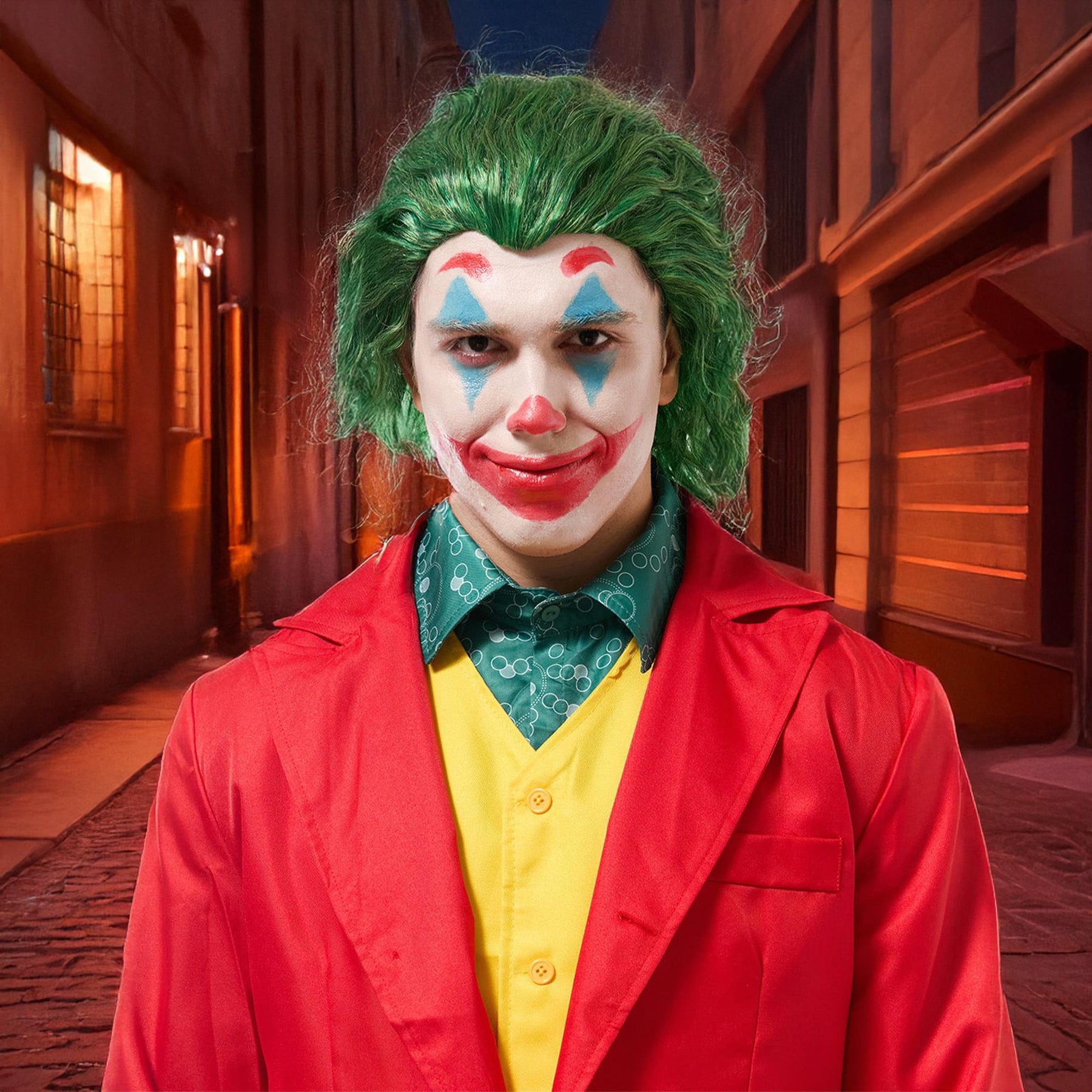 Mr. Chaos Adult Costume Wig | Green