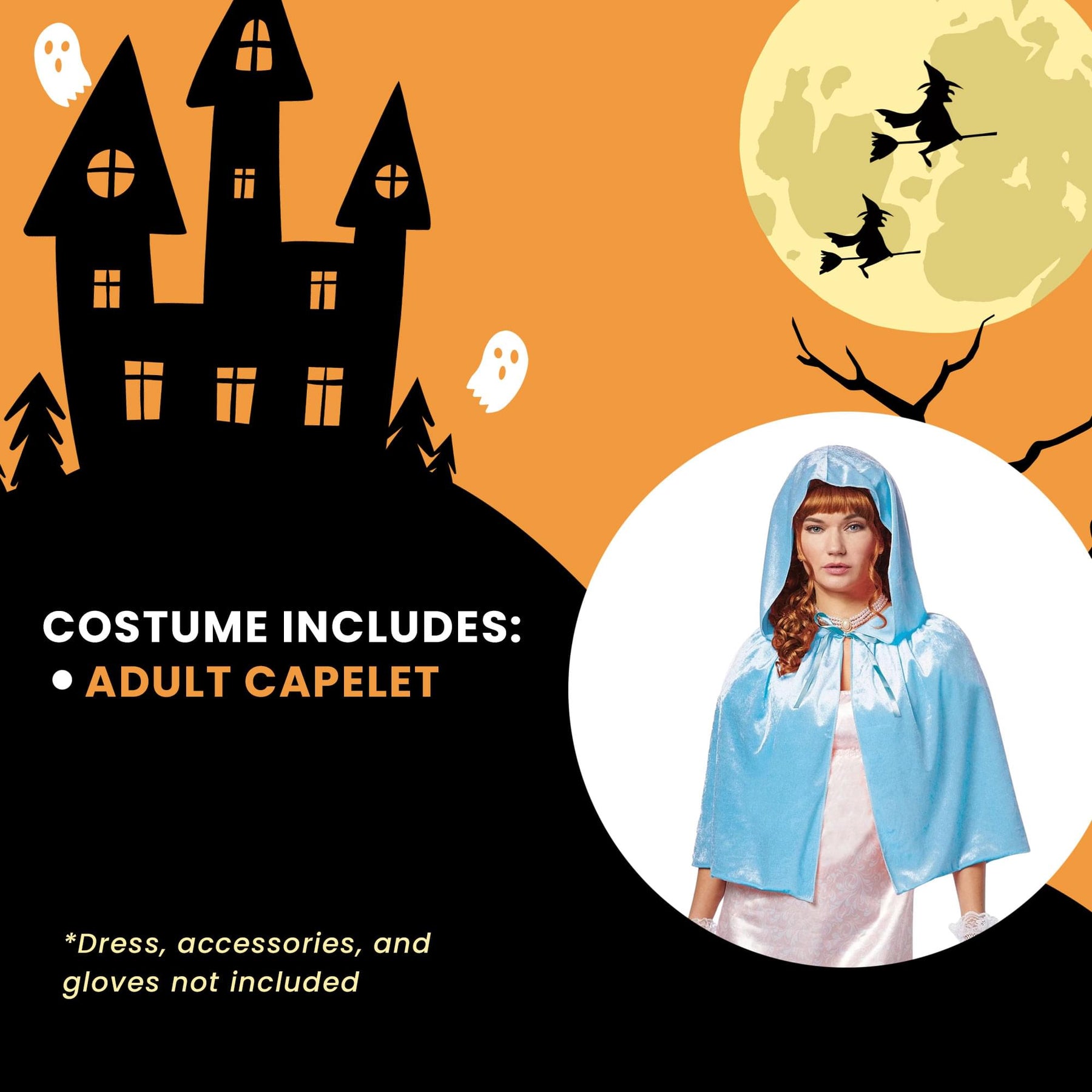 Regency Capelet Adult Costume Accessory | Blue