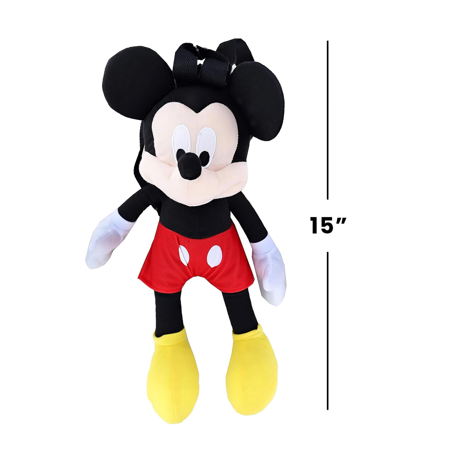Disney Mickey Mouse 15 Inch Plush Backpack