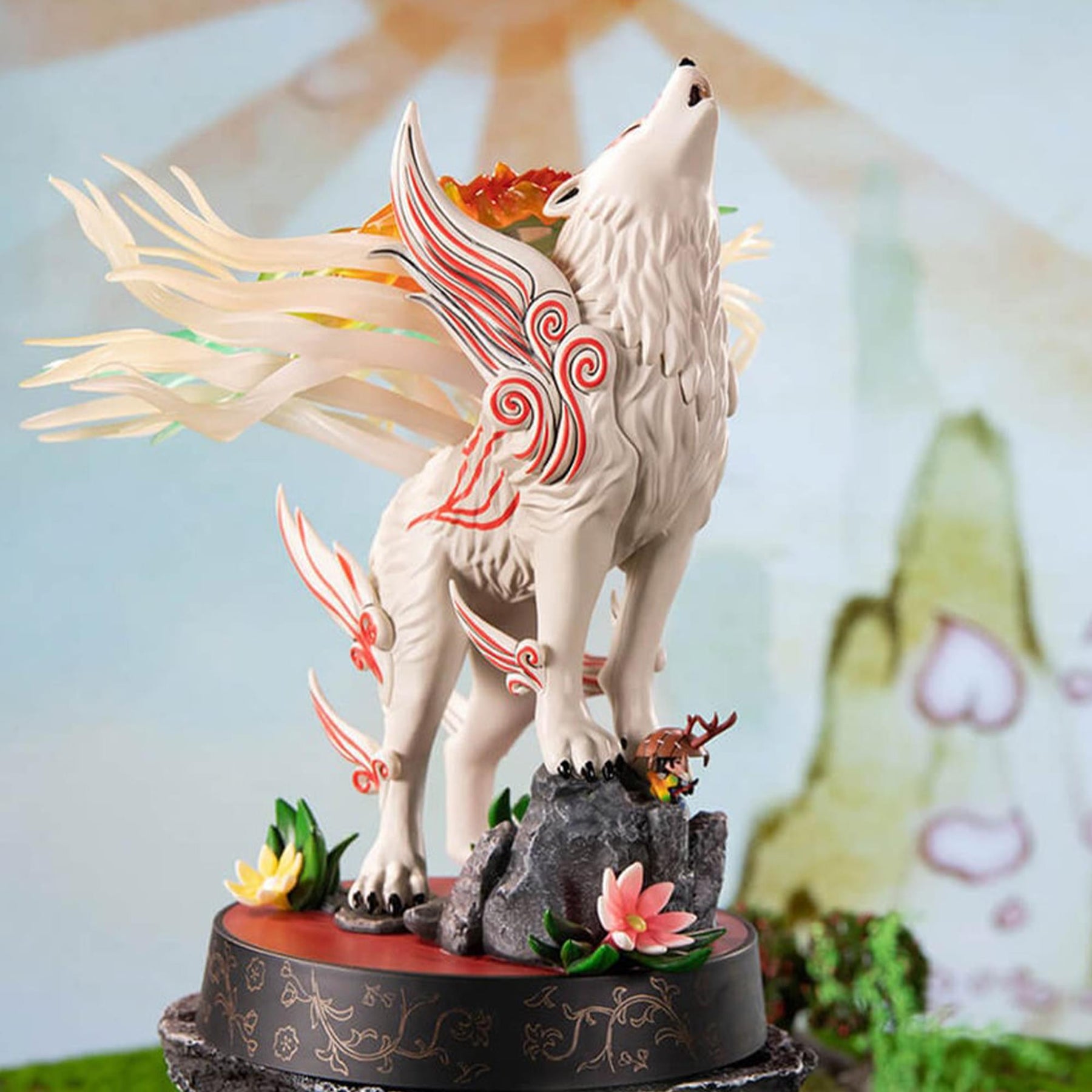 Okami: Shiranui 9 Inch PVC Statue (Celestial Howl)