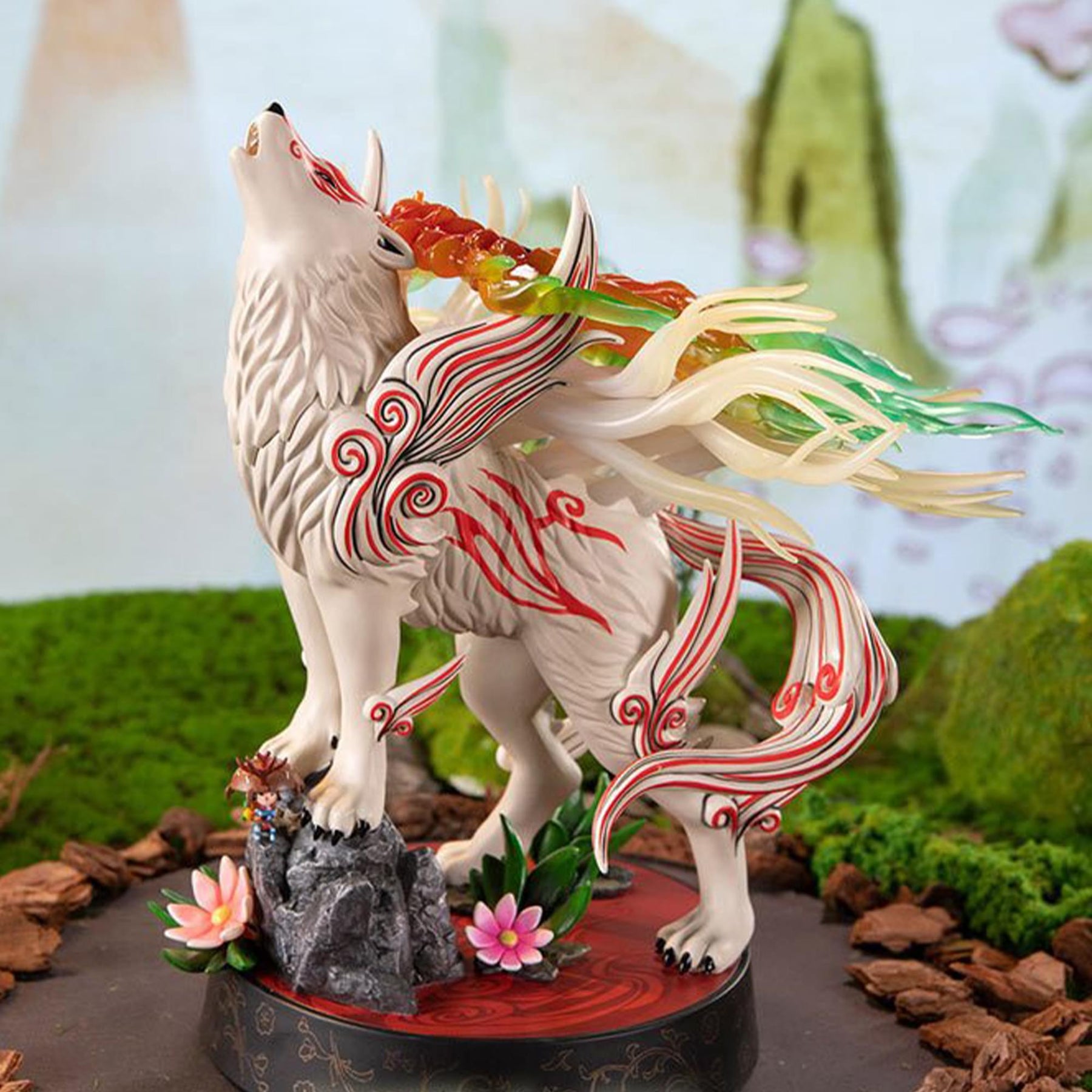 Okami: Shiranui 9 Inch PVC Statue (Celestial Howl)