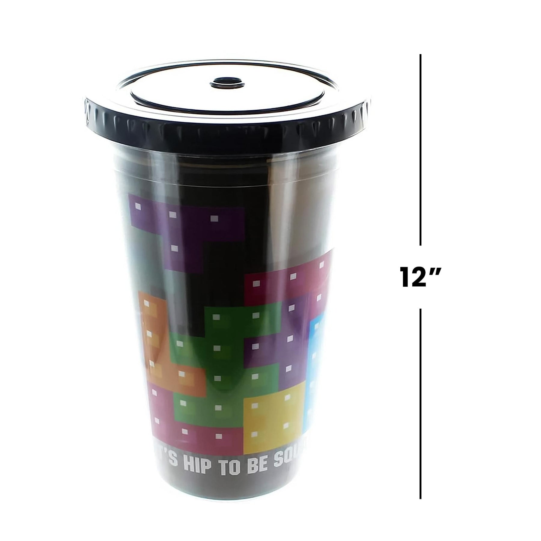 Tetris "Hip To Be Square" 16oz Travel Cup