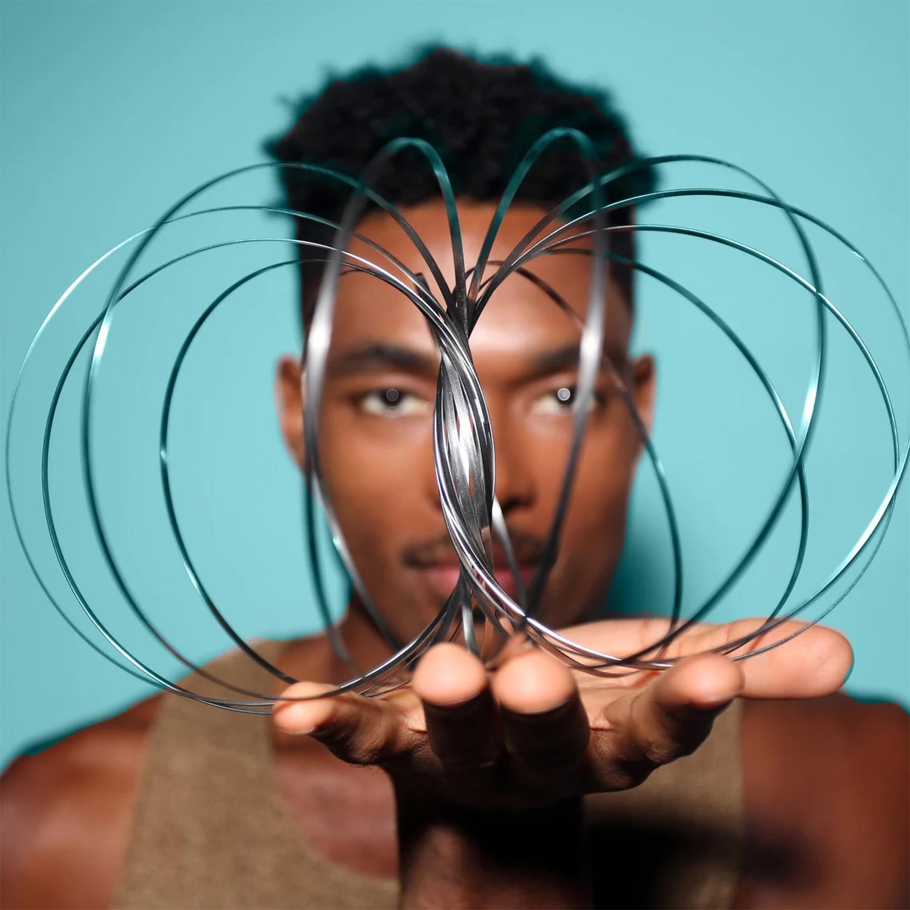 ToroFlux Interactive Kinetic Sculpture Metal Spring Flow Toy