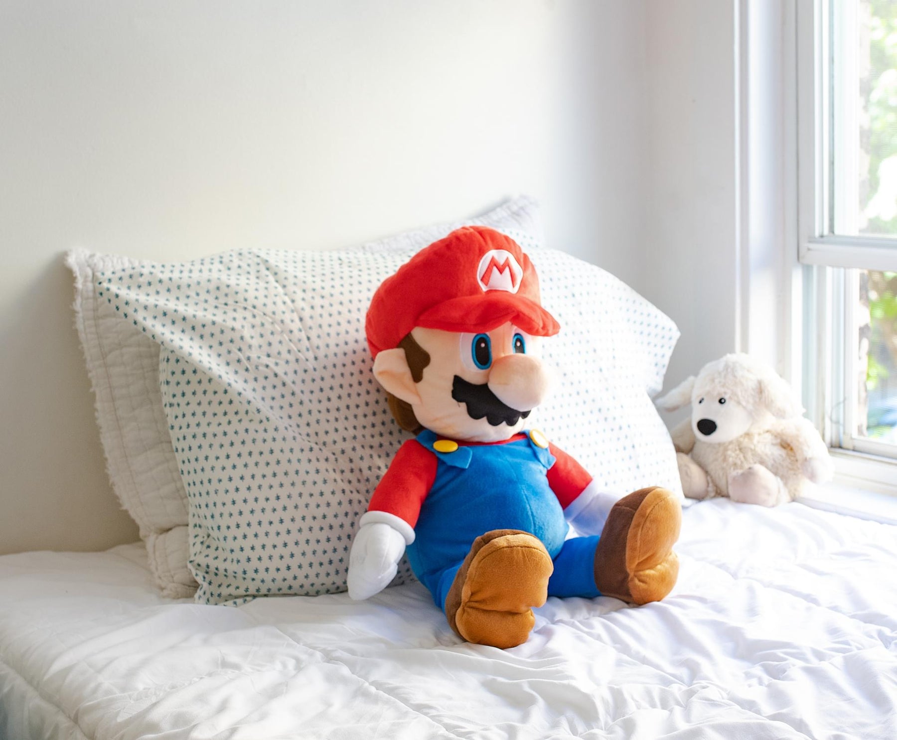 Super Mario Bros. The Real Thing 22-Inch Plush Pillow