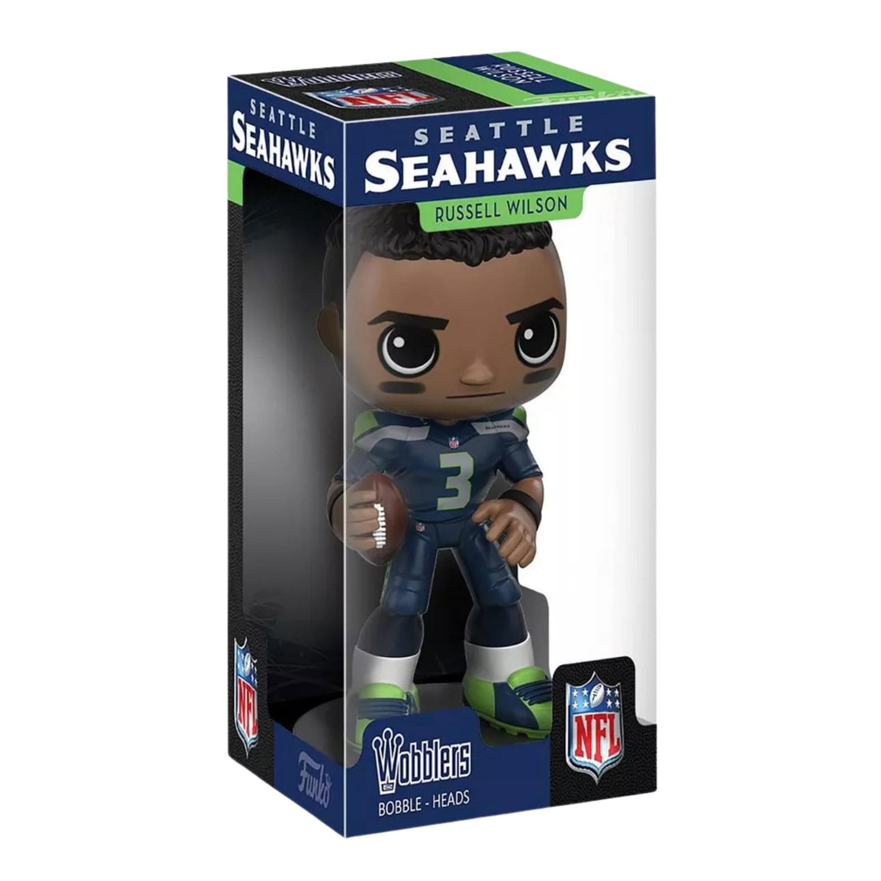 Seattle Seahawks NFL Funko Wobbler Bobble Head - Russell Wilson