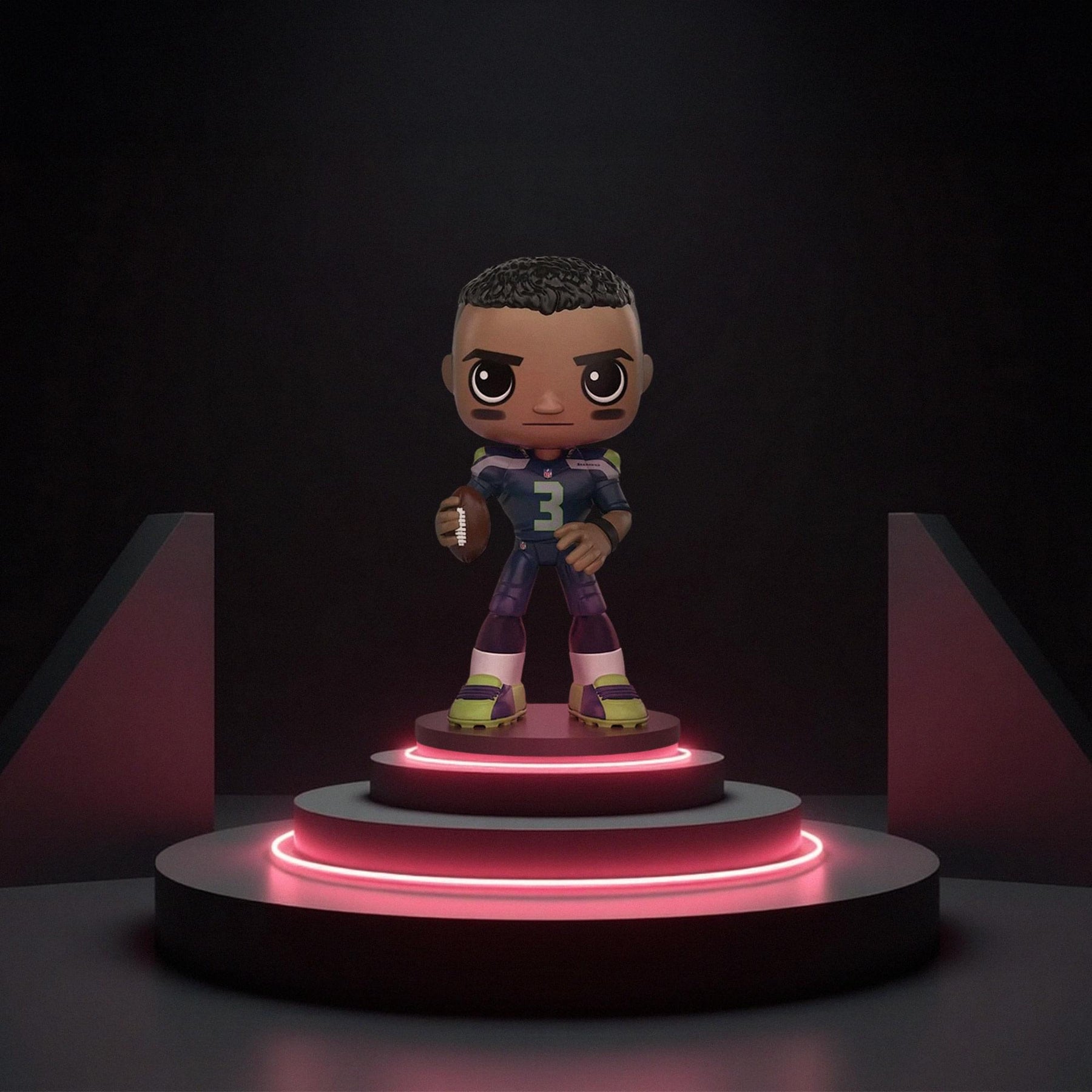 Seattle Seahawks NFL Funko Wobbler Bobble Head - Russell Wilson