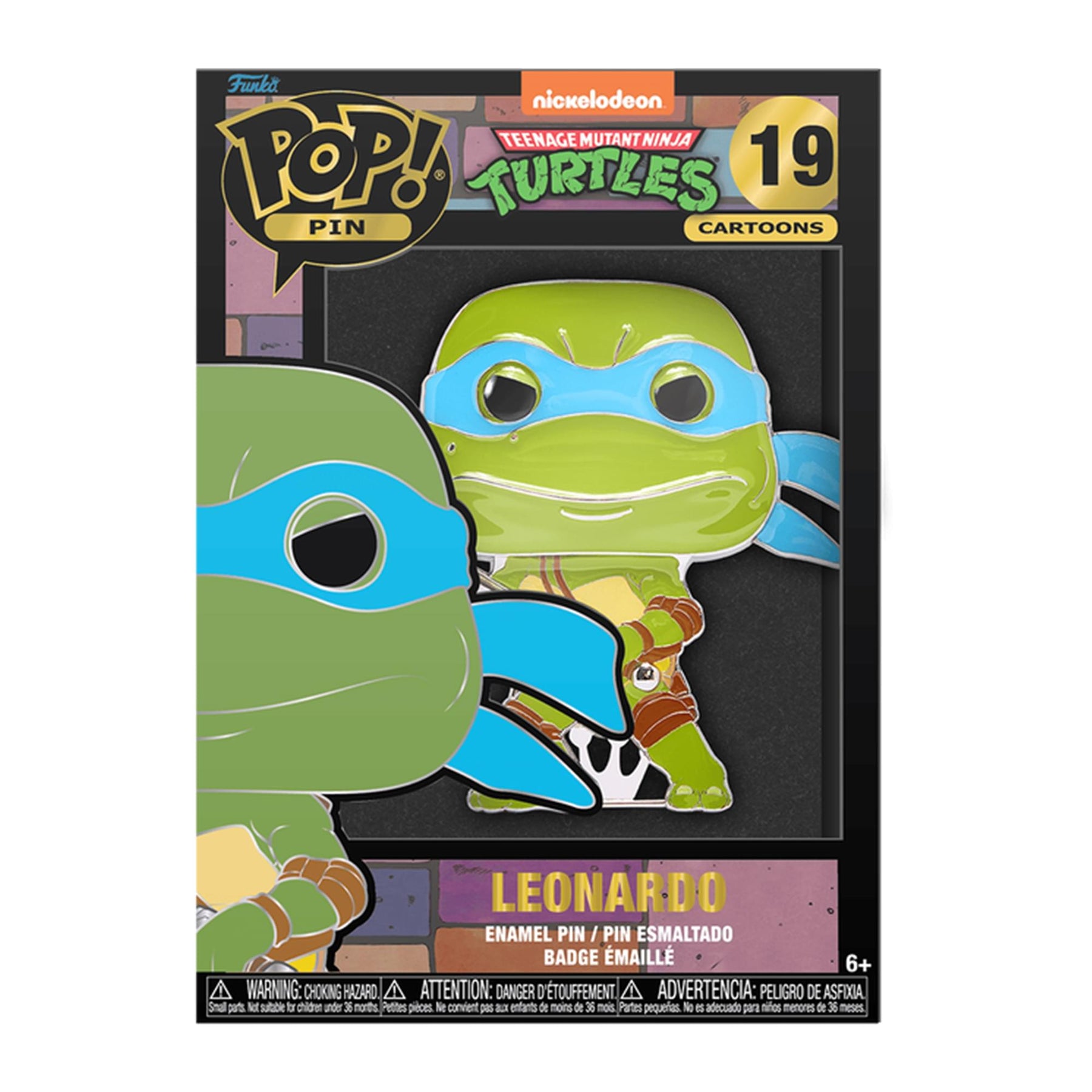 Teenage Mutant Ninja Turles 3 Inch Funko POP Pin | Leonardo