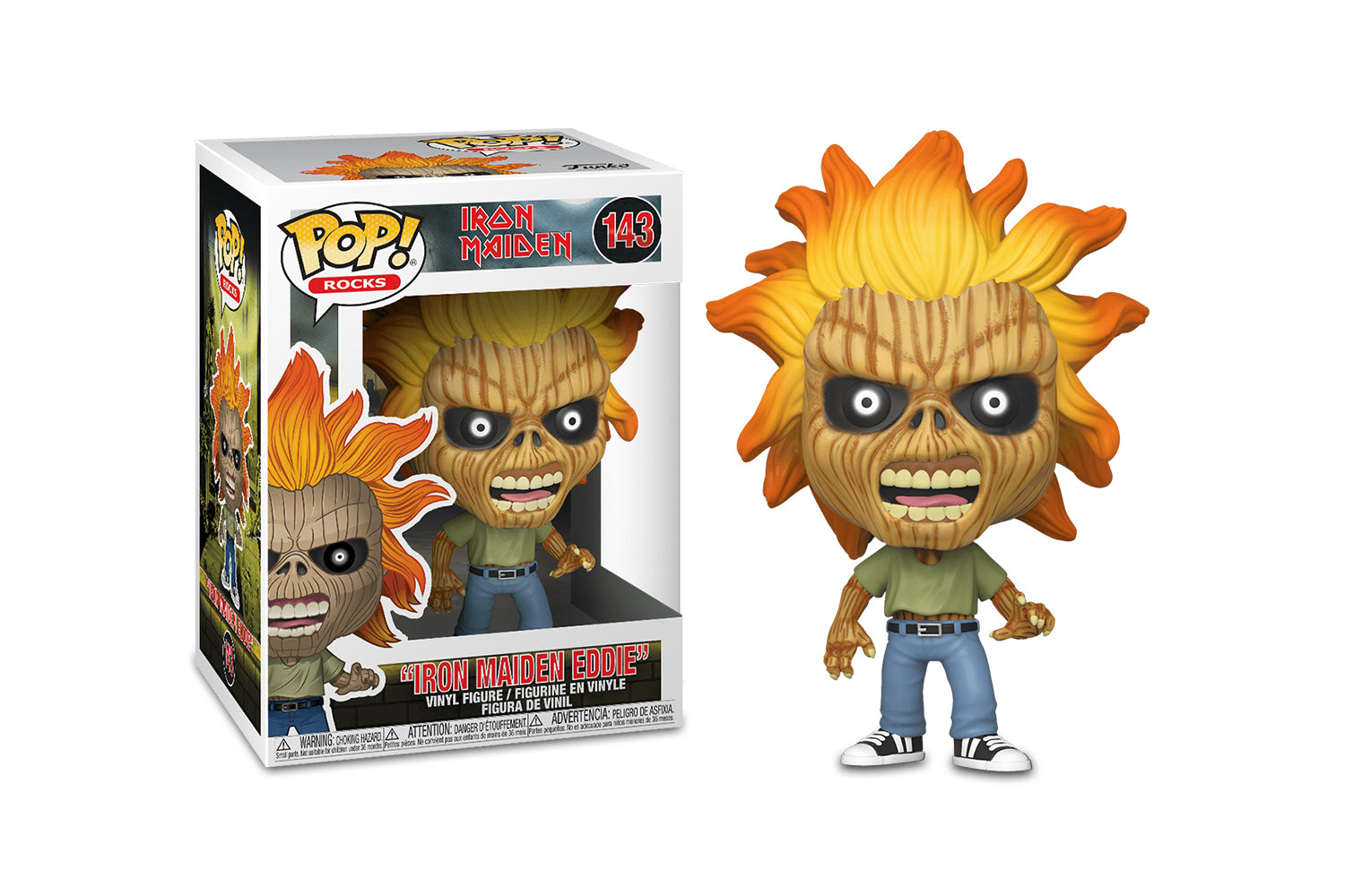 Iron Maiden Funko POP Rocks Vinyl Figure | Skeleton Eddie
