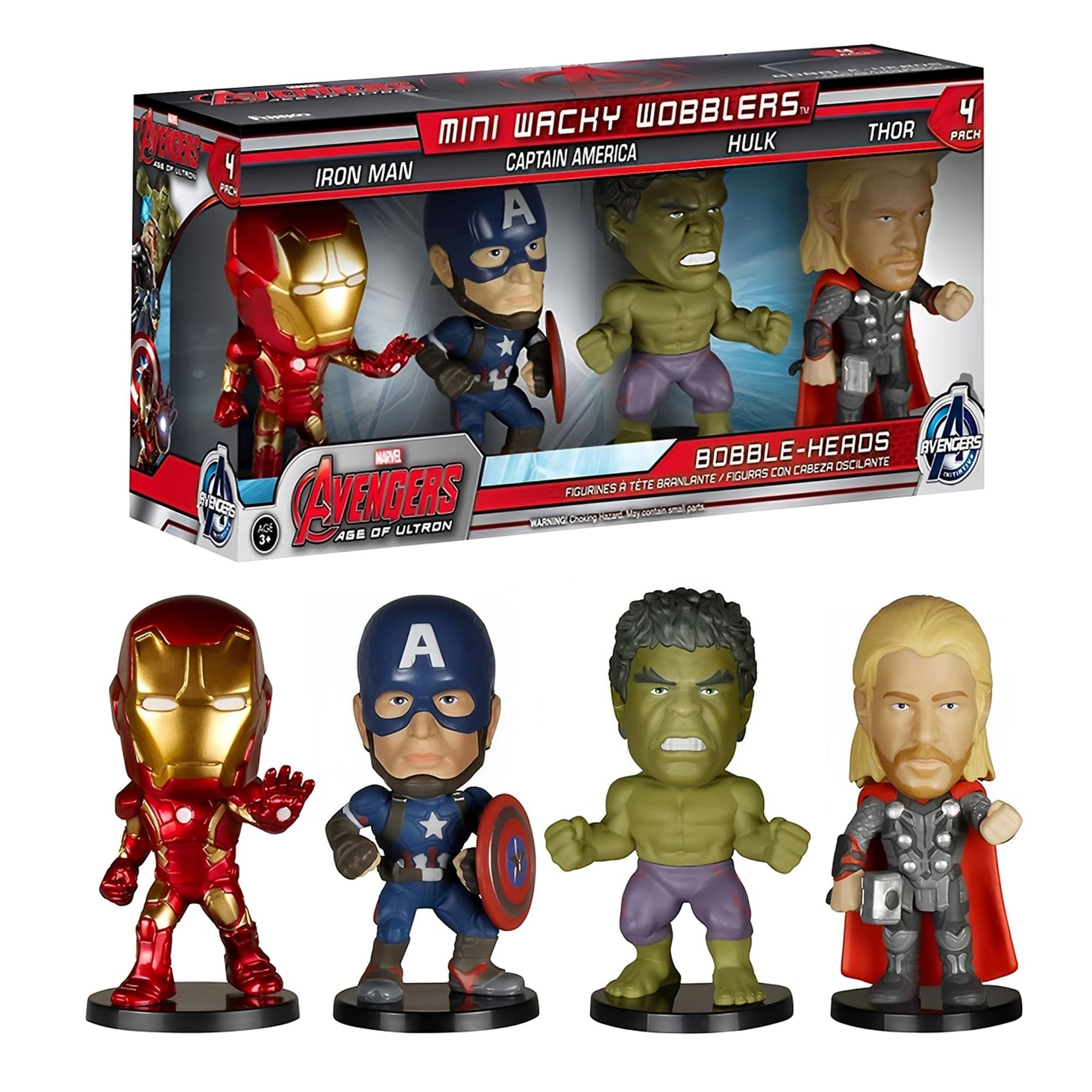 Marvel's Avengers Age of Ultron Mini Wacky Wobbler 4-Pack