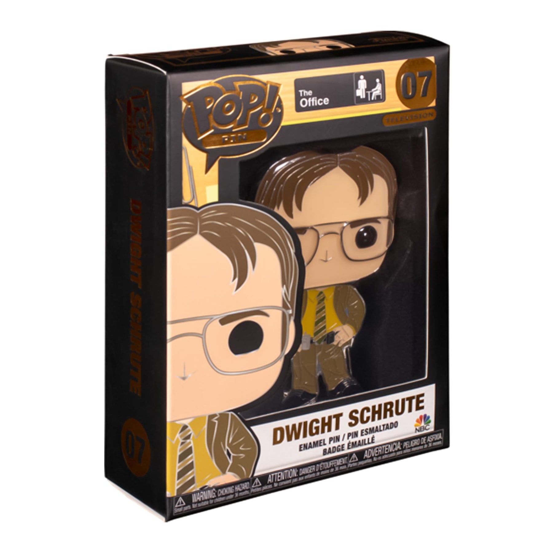 The Office 3 Inch Funko POP Pin | Dwight Shrute