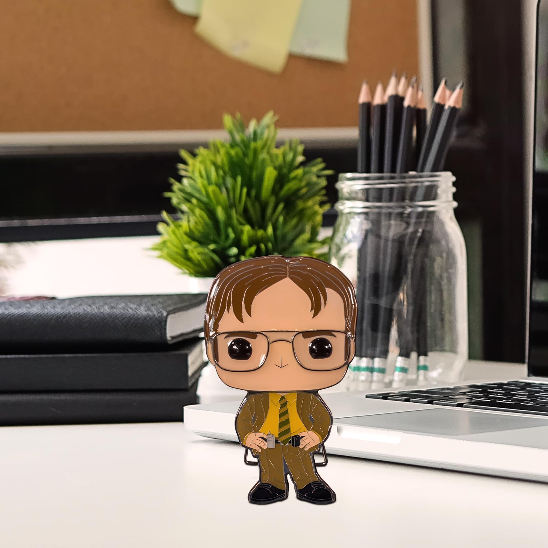 The Office 3 Inch Funko POP Pin | Dwight Shrute
