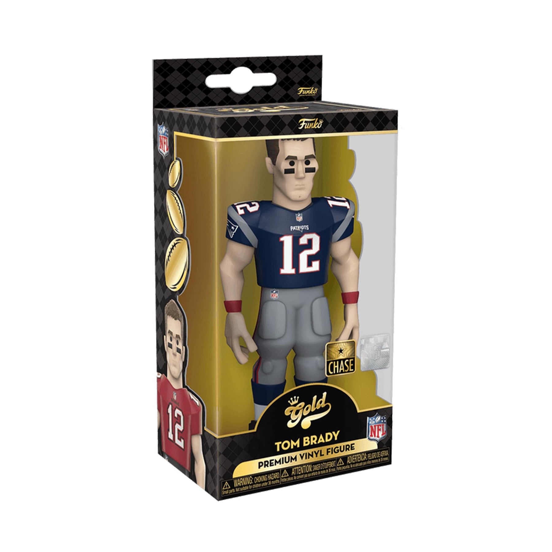 New England Patriots NFL Funko Gold 5 Inch Vinyl Figure | Tom Brady Chase