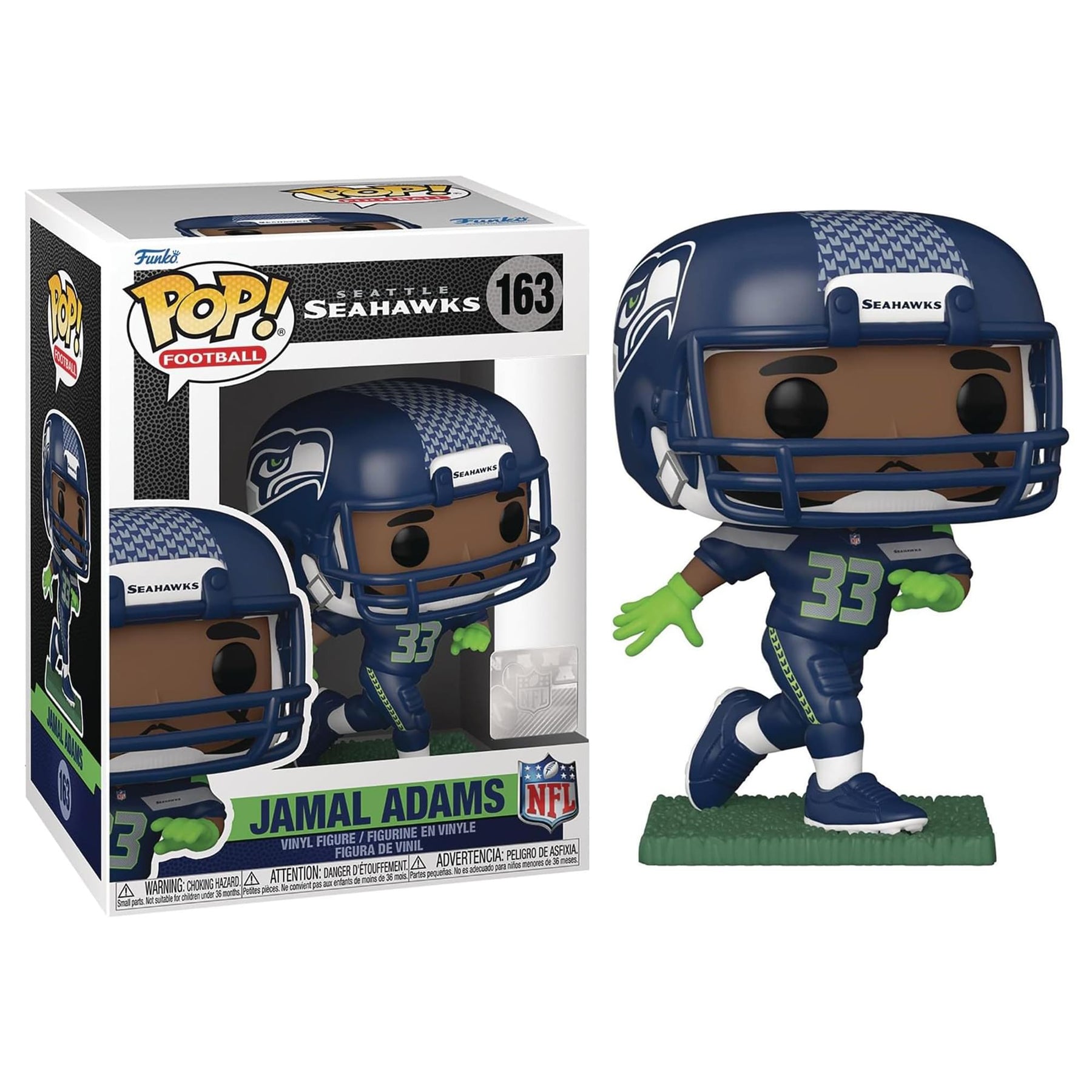 Seattle Seahawks NFL Funko POP Vinyl Figure | Jamal Adams (Home Uniform)