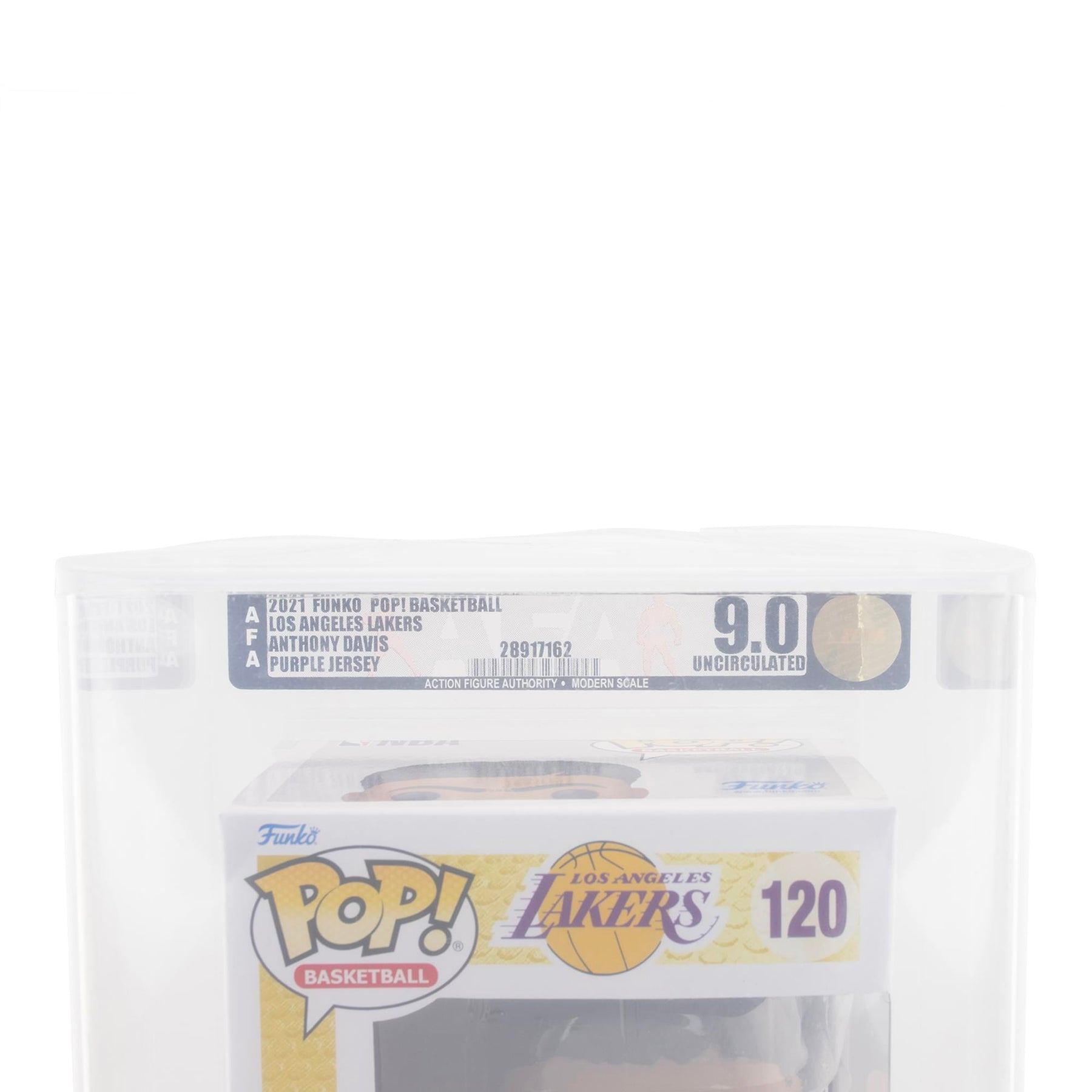 NBA LA Lakers Funko POP | Anthony Davis (Purple Jersey) | Rated AFA 9