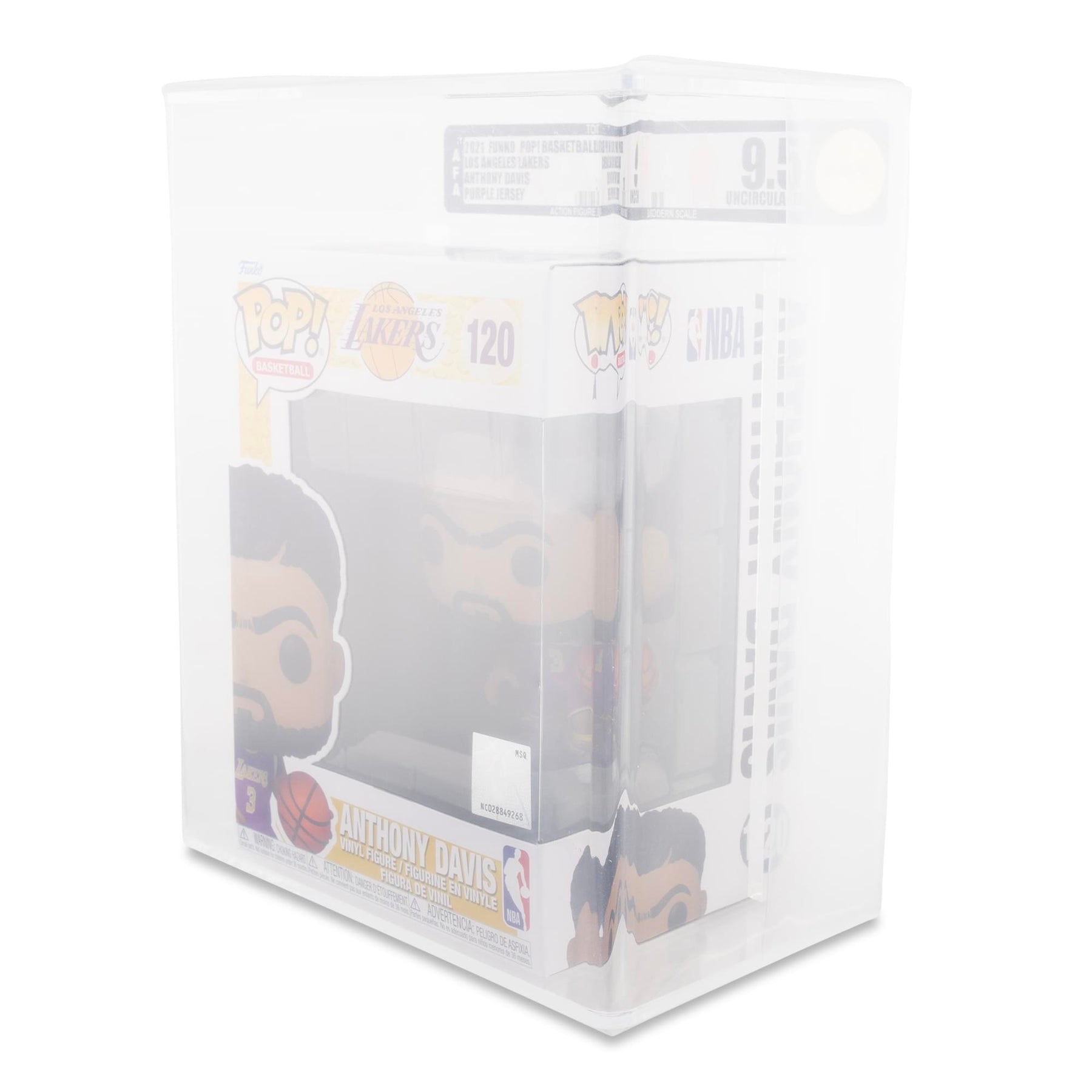 NBA LA Lakers Funko POP | Anthony Davis (Purple Jersey) | Rated AFA 9.5