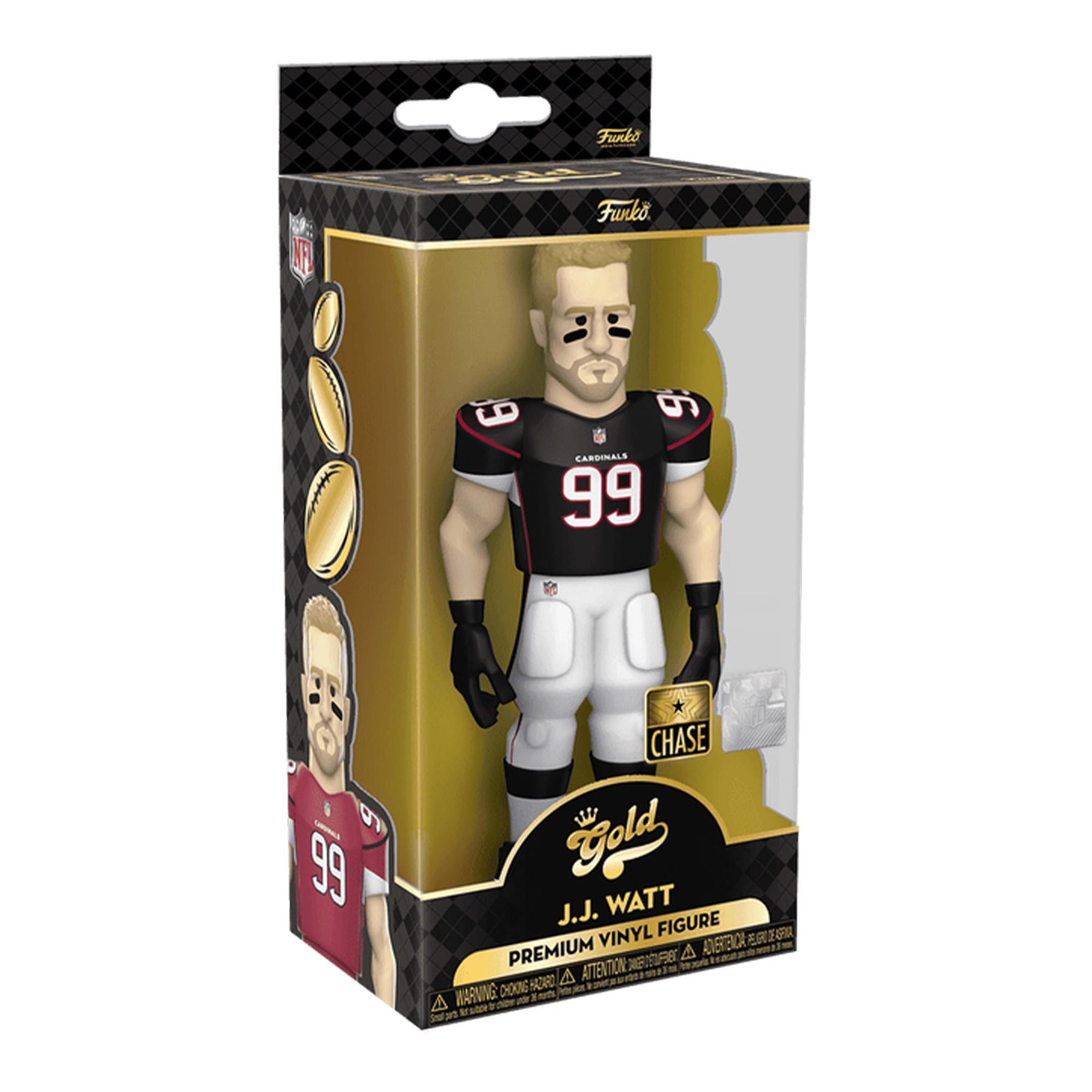 Arizona Cardinals NFL Funko Gold 5 Inch Vinyl Figure | JJ Watt CHASE