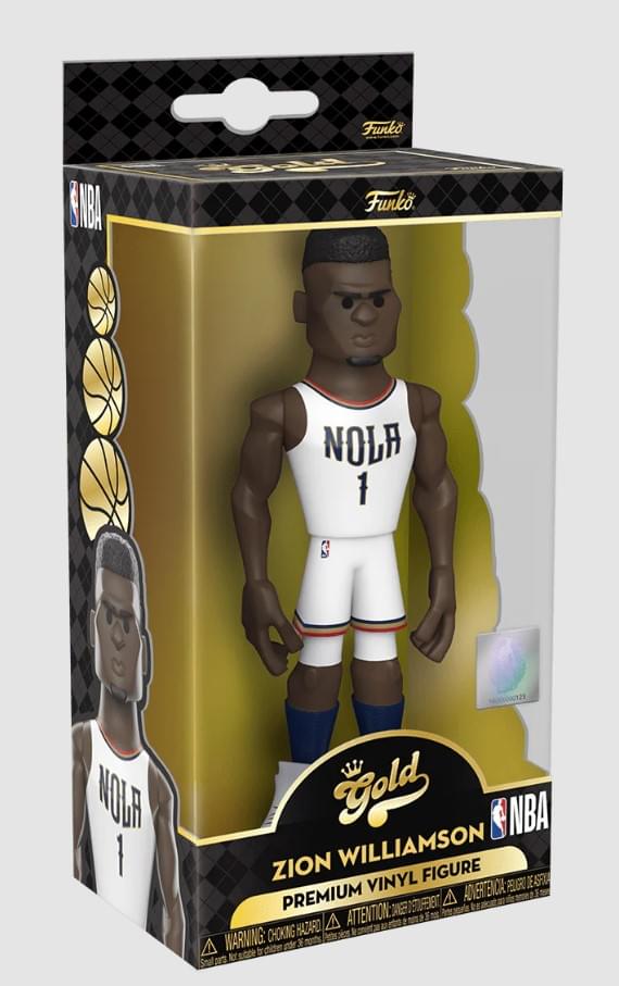 New Orleans Pelicans NBA Funko Gold 5 Inch Vinyl Figure | Zion Williamson