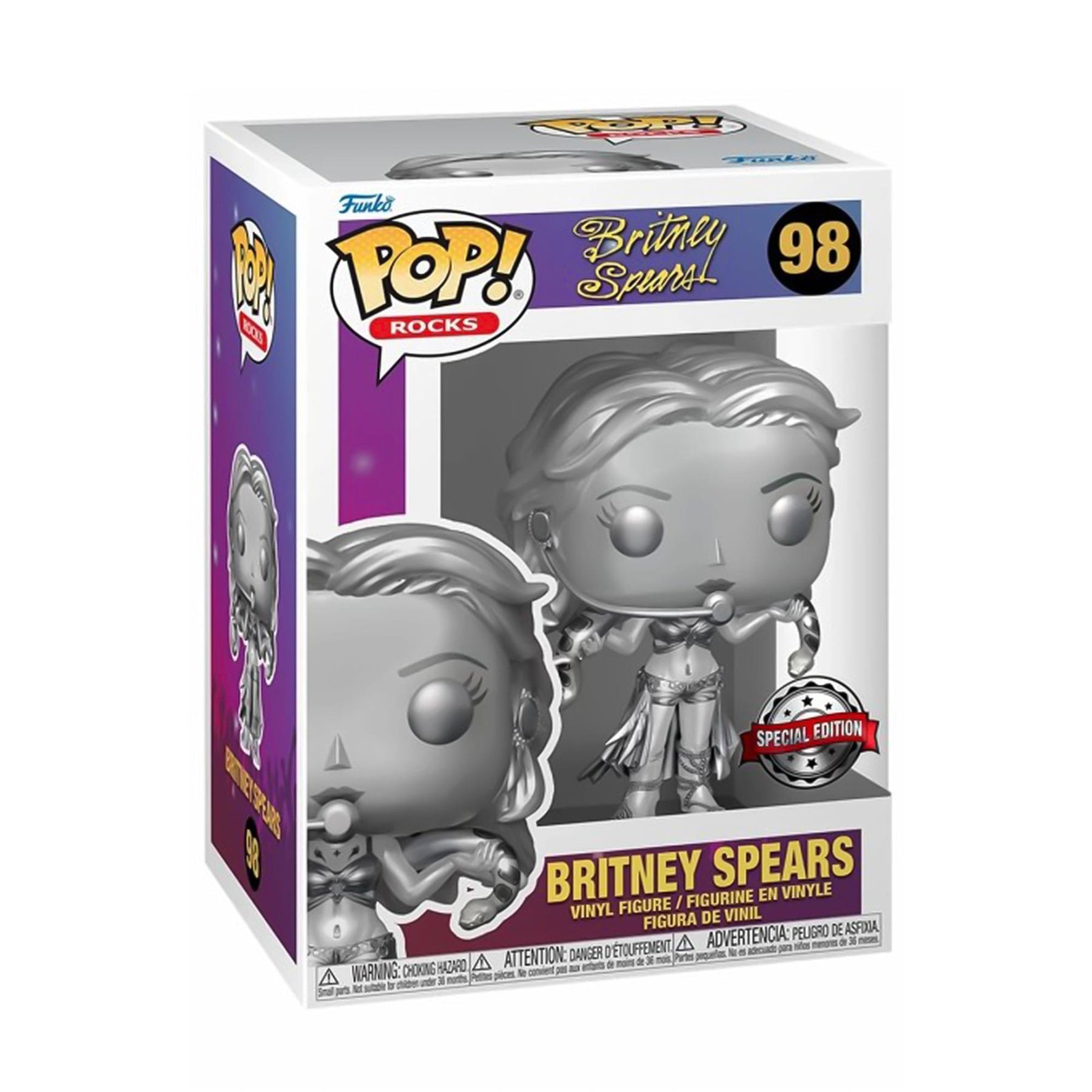Funko POP Rocks Britney Spears Slave 4U Metallic Exclusive