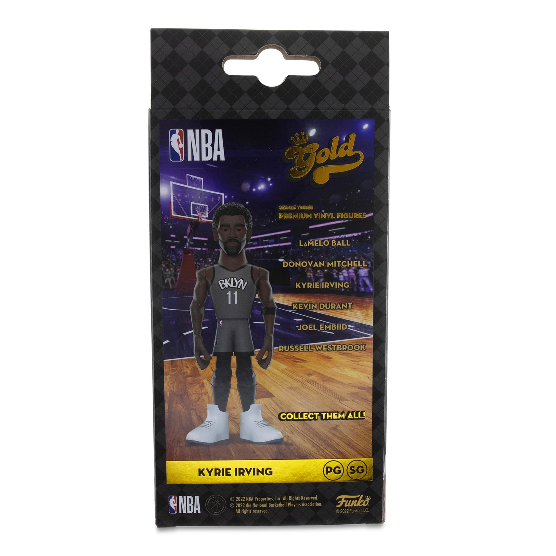 Brooklyn Nets NBA Funko Gold 5 Inch Vinyl Figure | Kyrie Irving CHASE