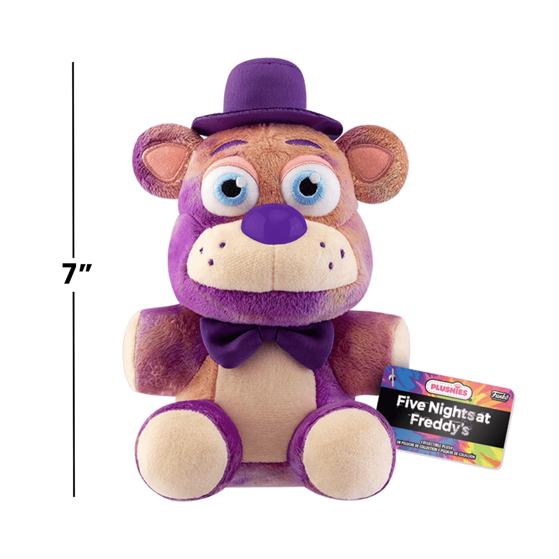 Five Nights at Freddy's 7 Inch Plush | Tie-Dye Freddy
