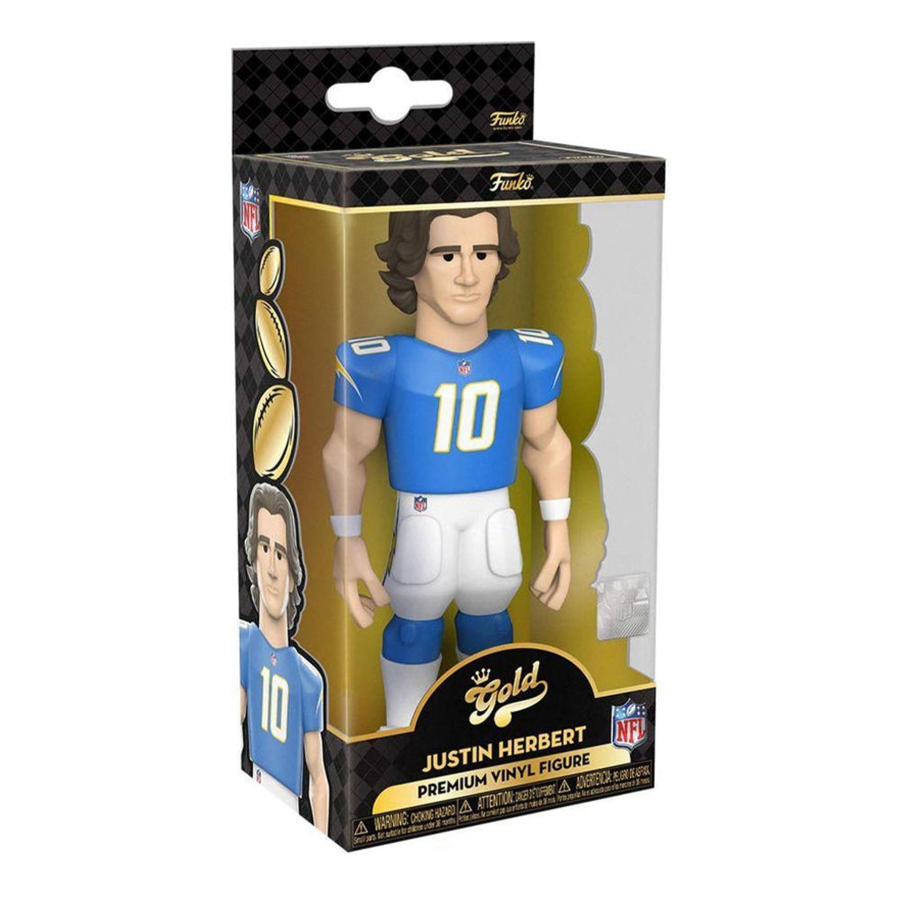 LA Chargers NFL Funko Gold 5 Inch Vinyl Figure | Justin Herbert