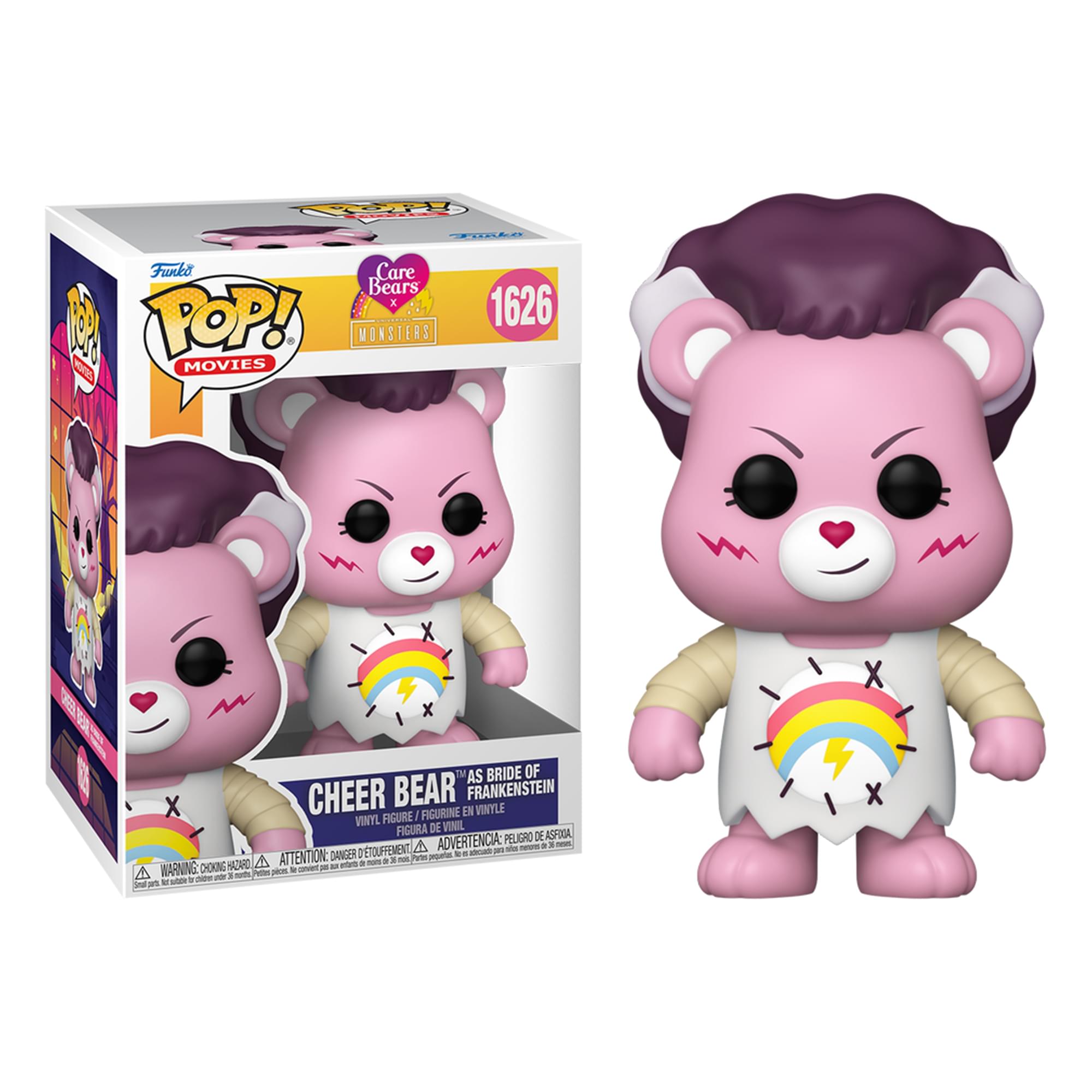 Funko Pop! Care Bears x Universal Monsters Cheer Bear as Bride of Frankenstein
