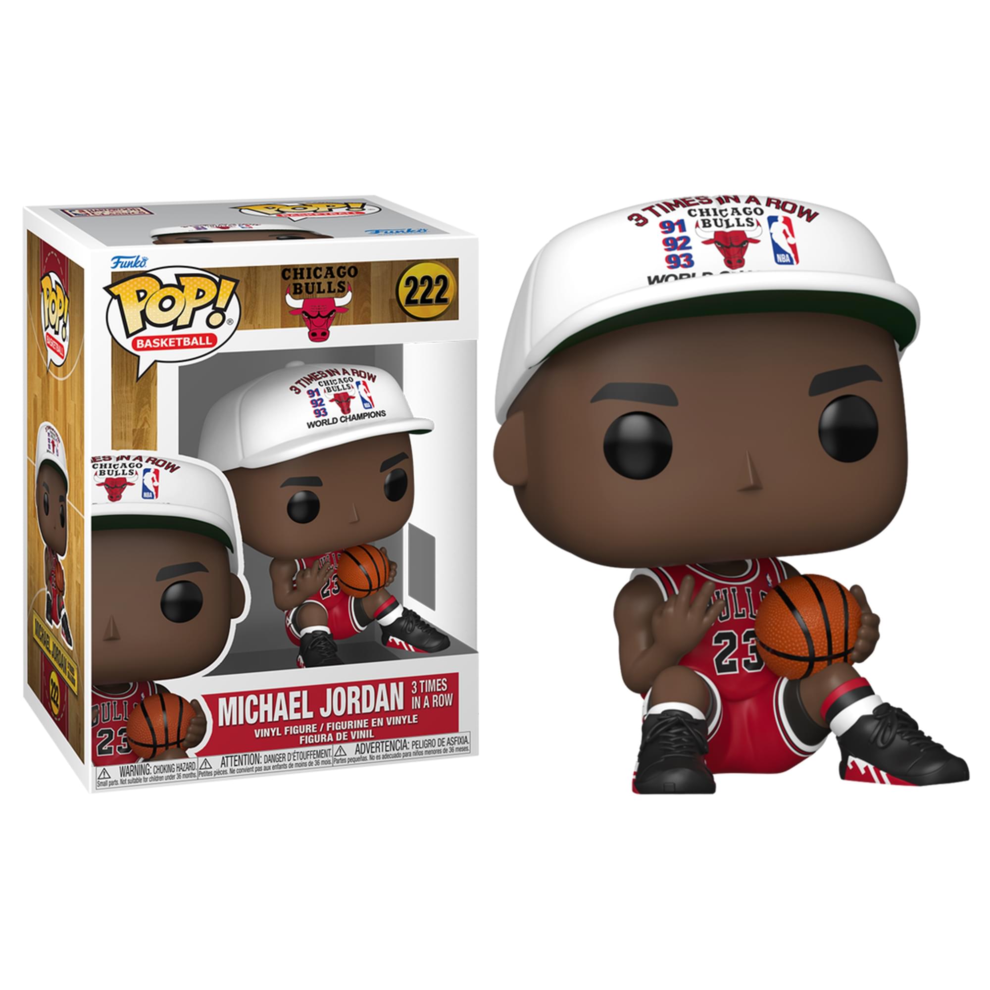 Chicago Bulls NBA Funko POP | Michael Jordan (3x In A Row) | Free Ship