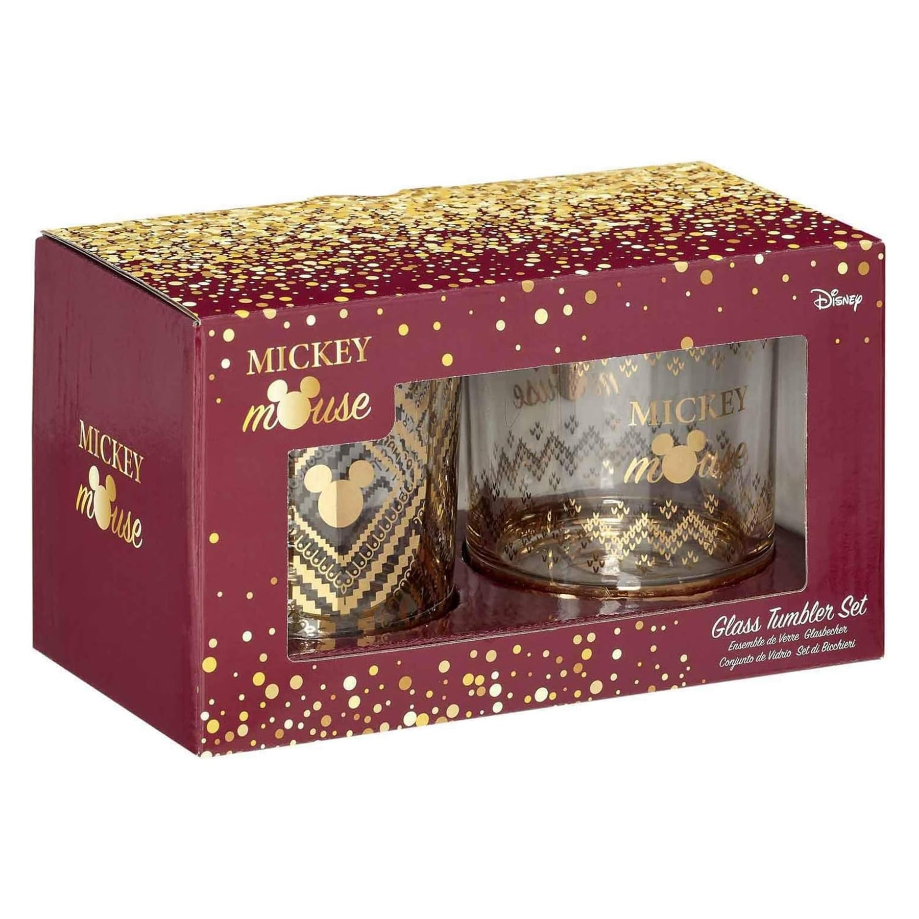 Funko Disney Mickey Mouse Glass Tumbler Set