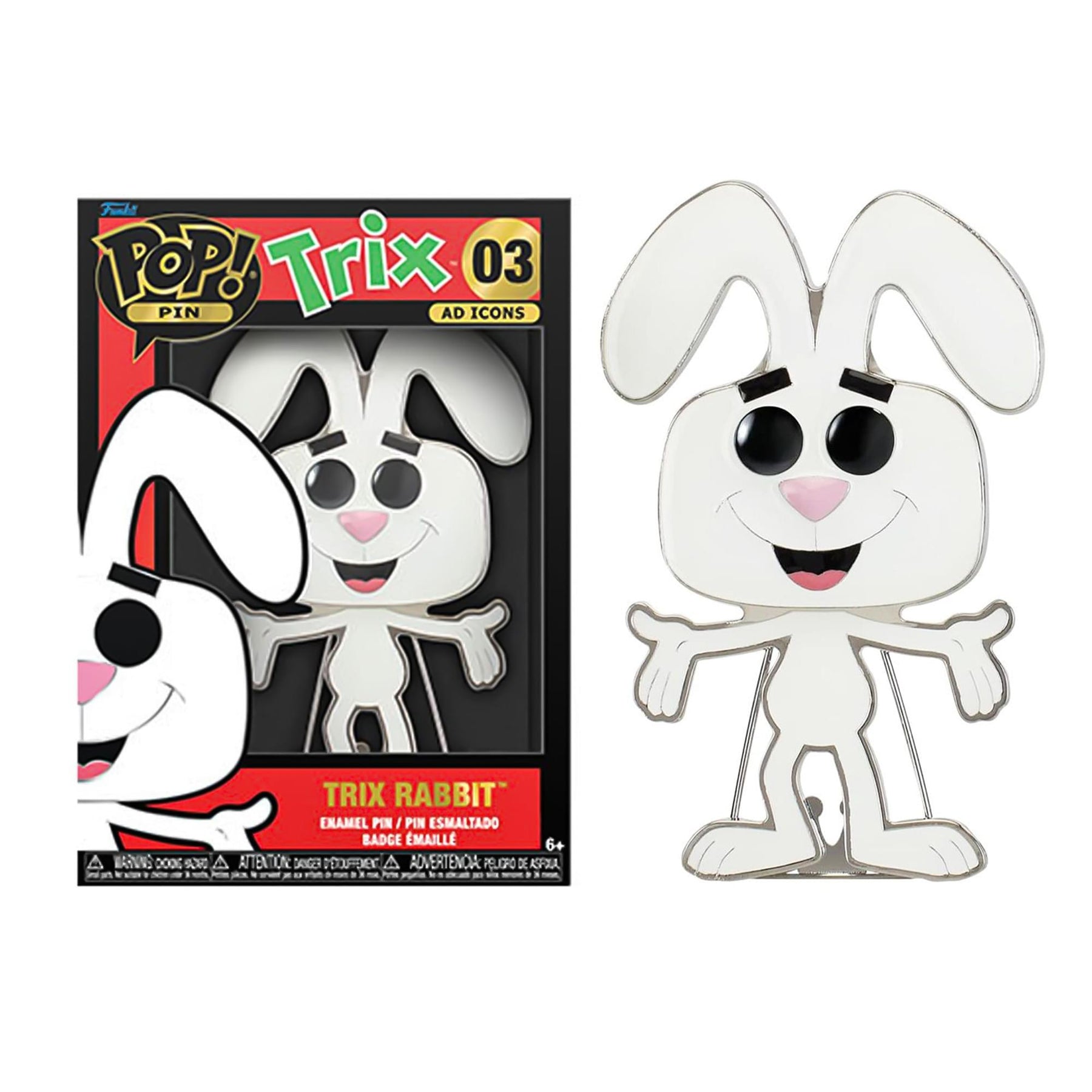Trix Ad Icons 3-Inch Funko POP Pin | Rabbit
