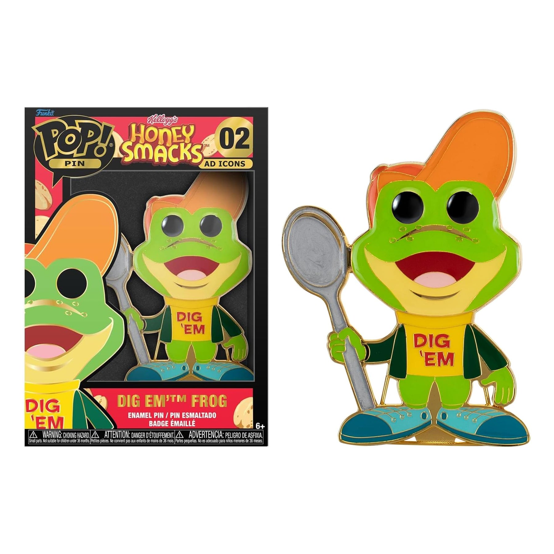 Honey Smack Ad Icons 3-Inch Funko POP Pin | Dig Em Frog