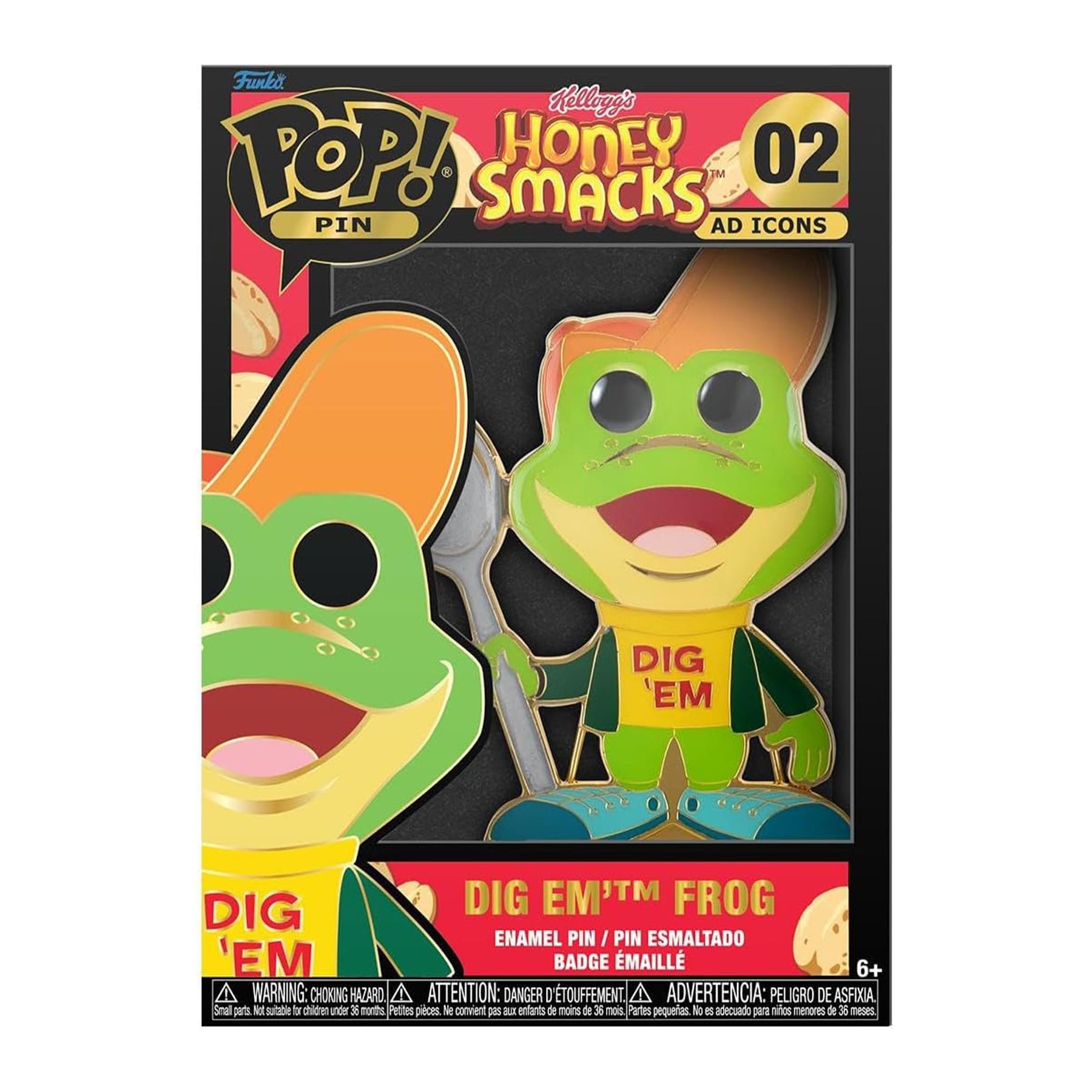 Honey Smack Ad Icons 3-Inch Funko POP Pin | Dig Em Frog