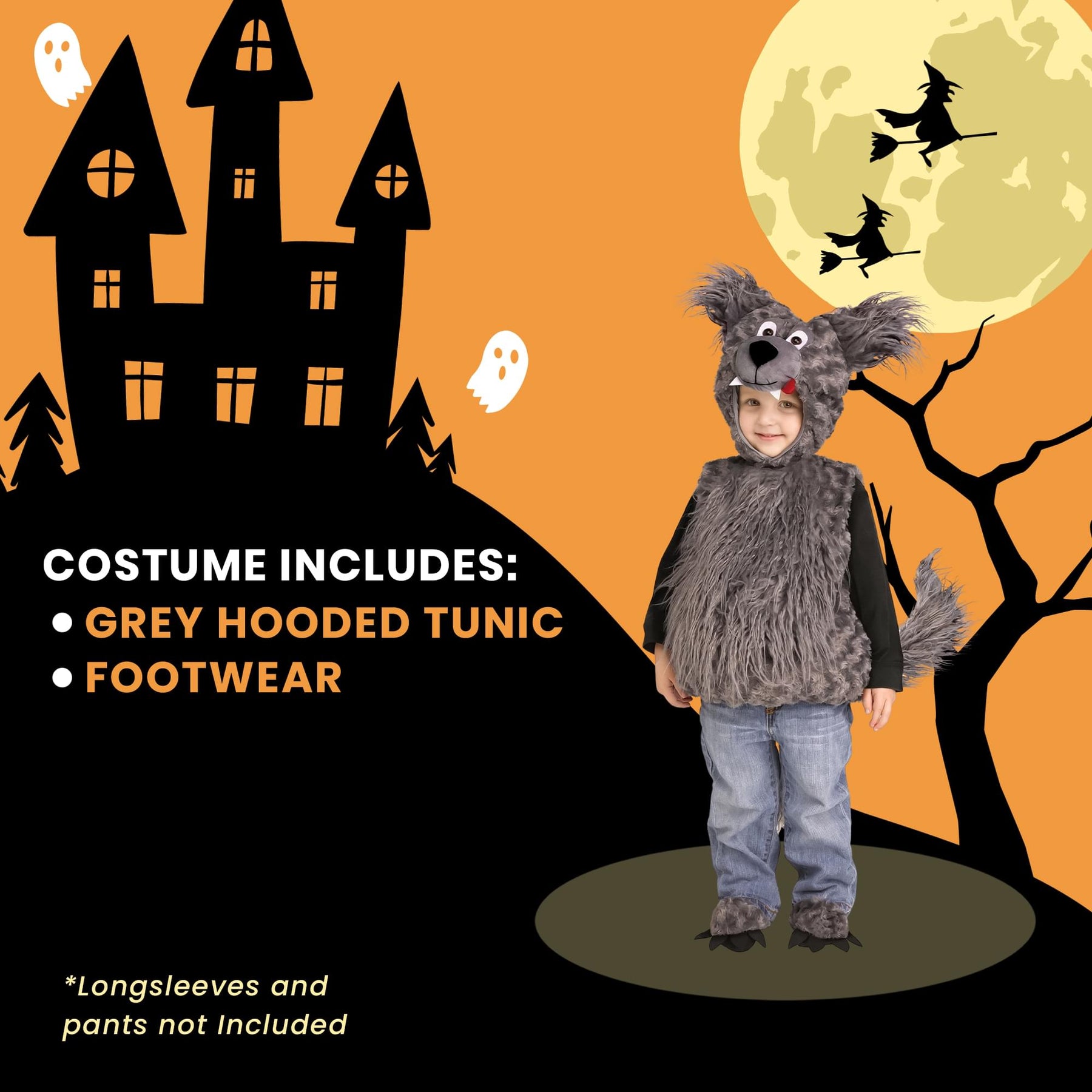 Cuddly Wolf Cub Toddler Costume