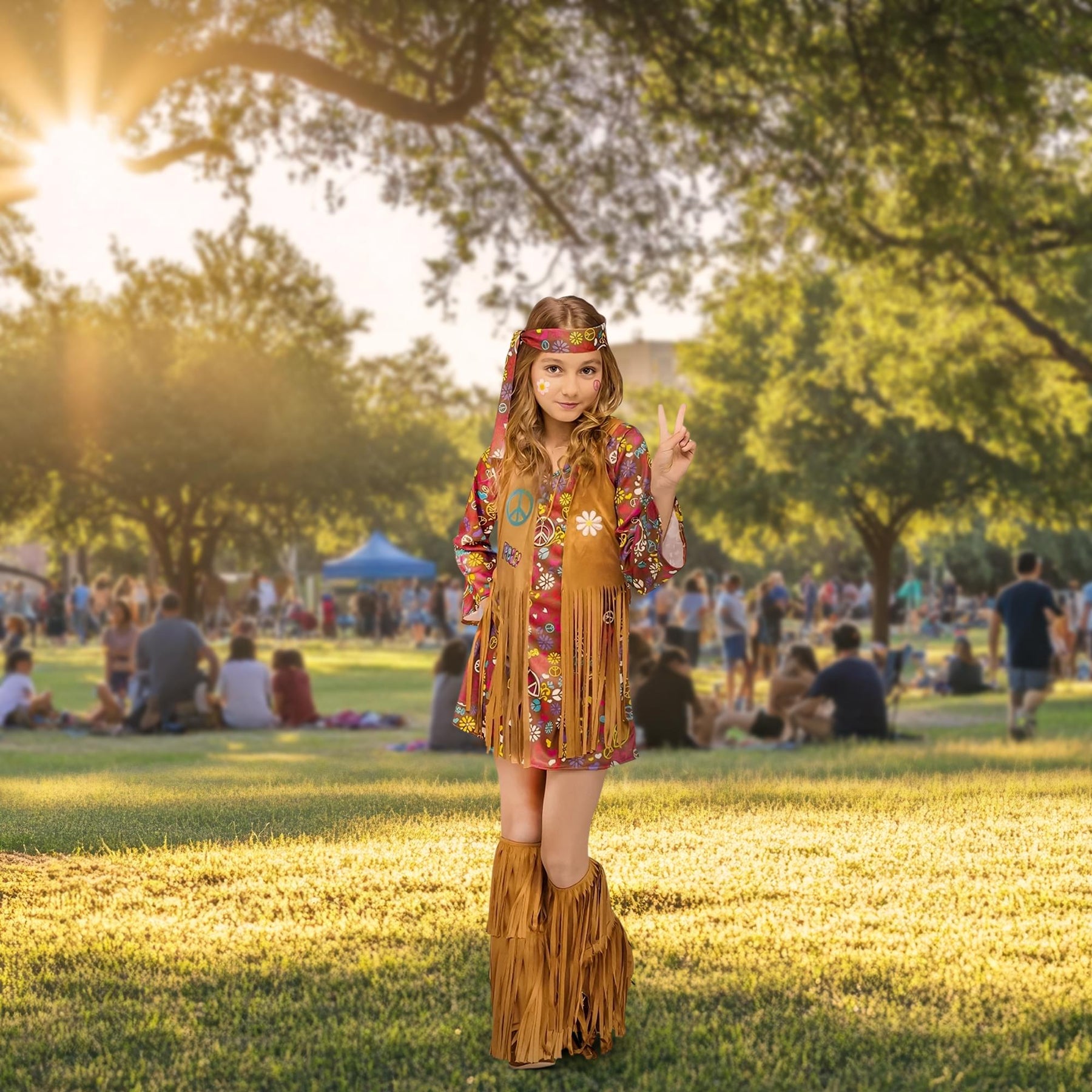 Peace & Love Hippie Child Costume