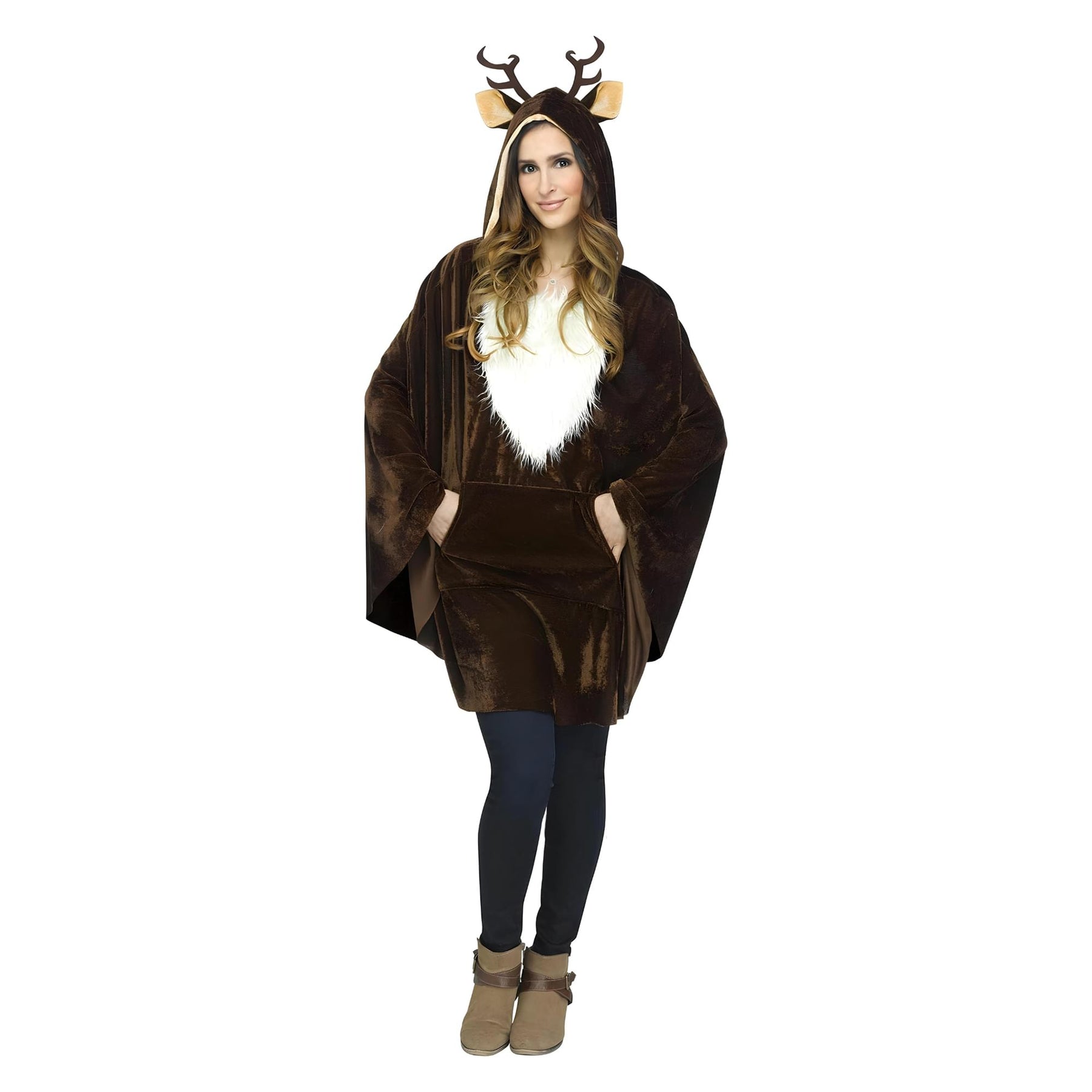 Reindeer Poncho Adult Costume
