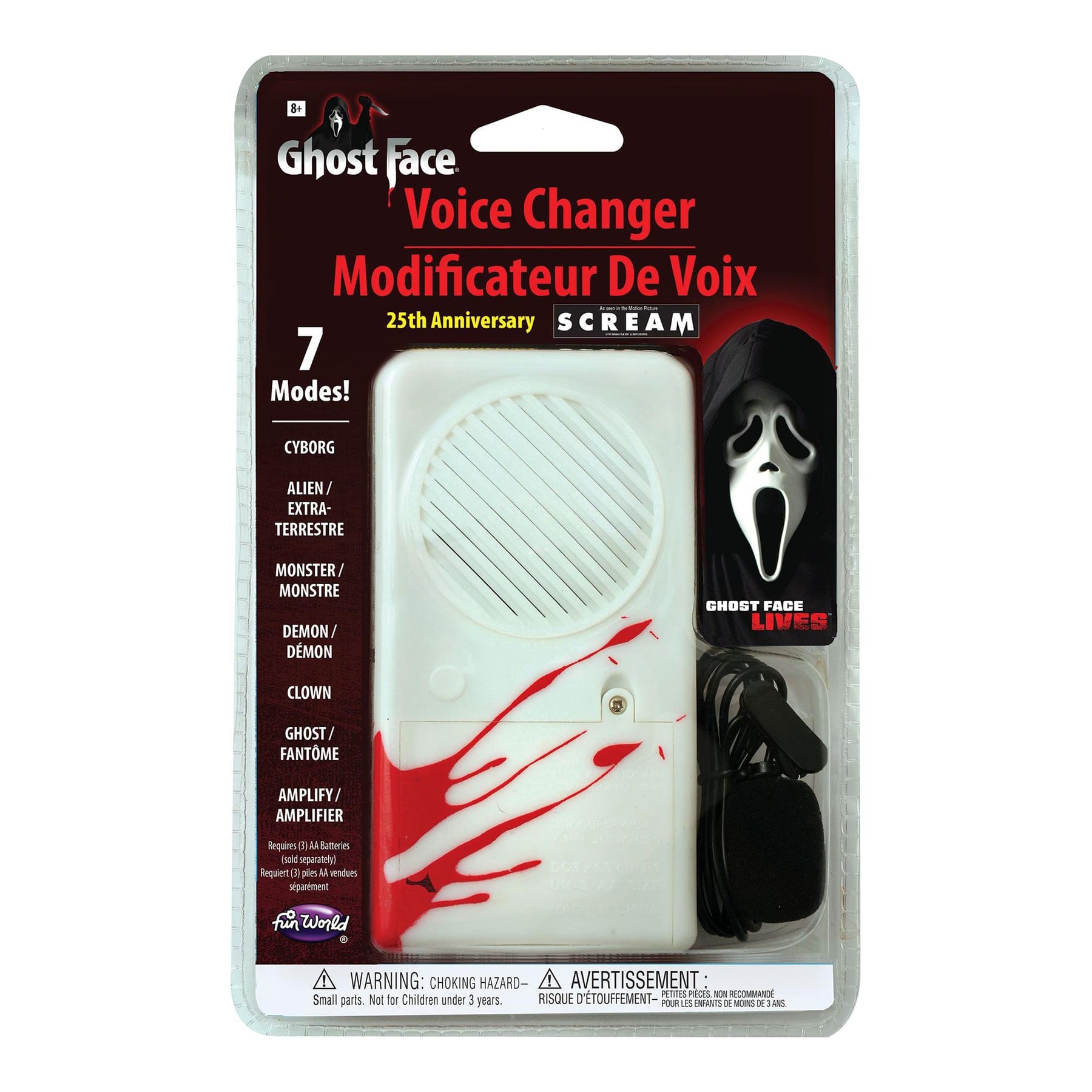 Scream Ghost Face 25th Movie Anniversary Deluxe Voice Changer